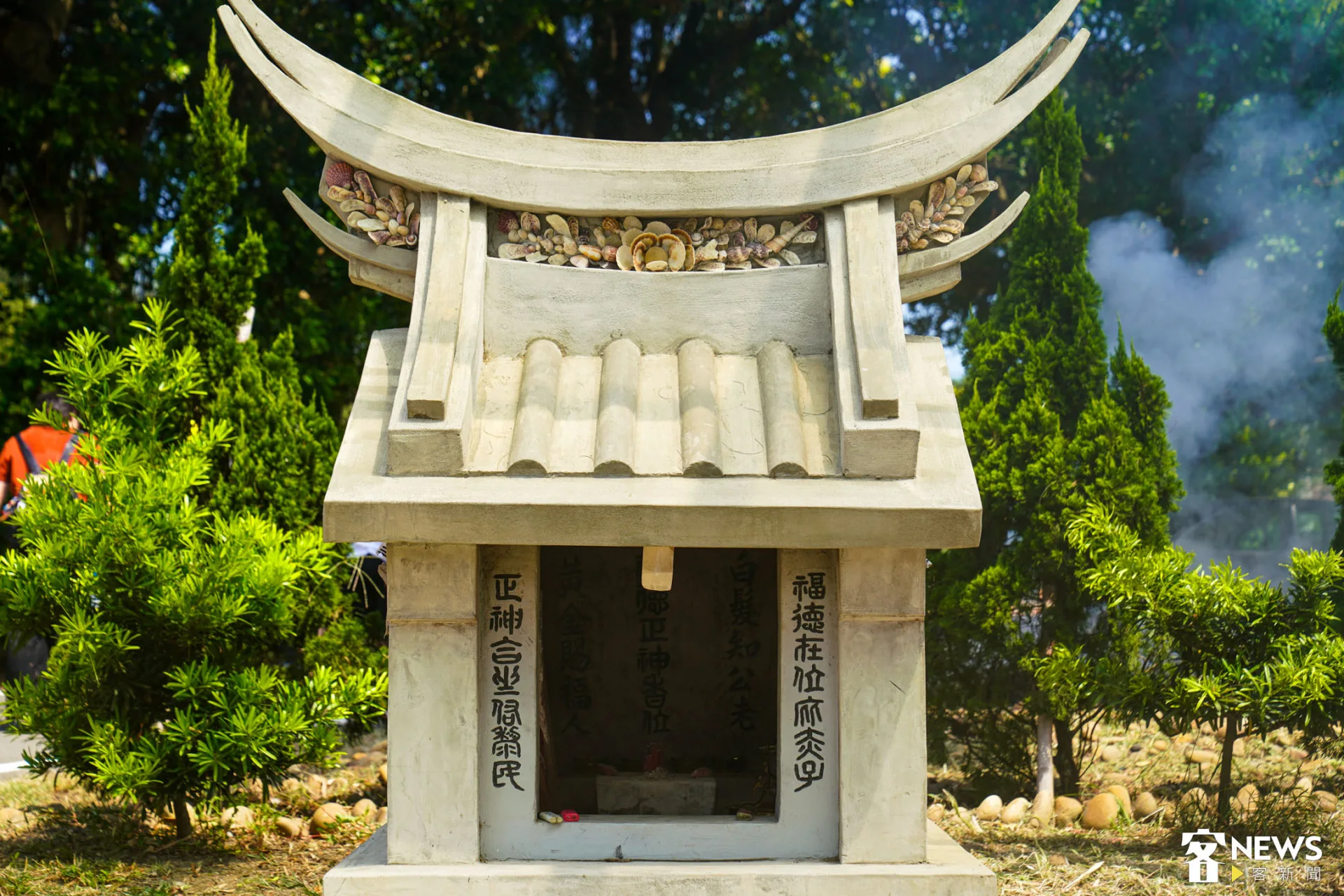 2022年貝殼伯公廟曾遭撞毀，後以「修舊如舊」精神復原。李宥妍攝