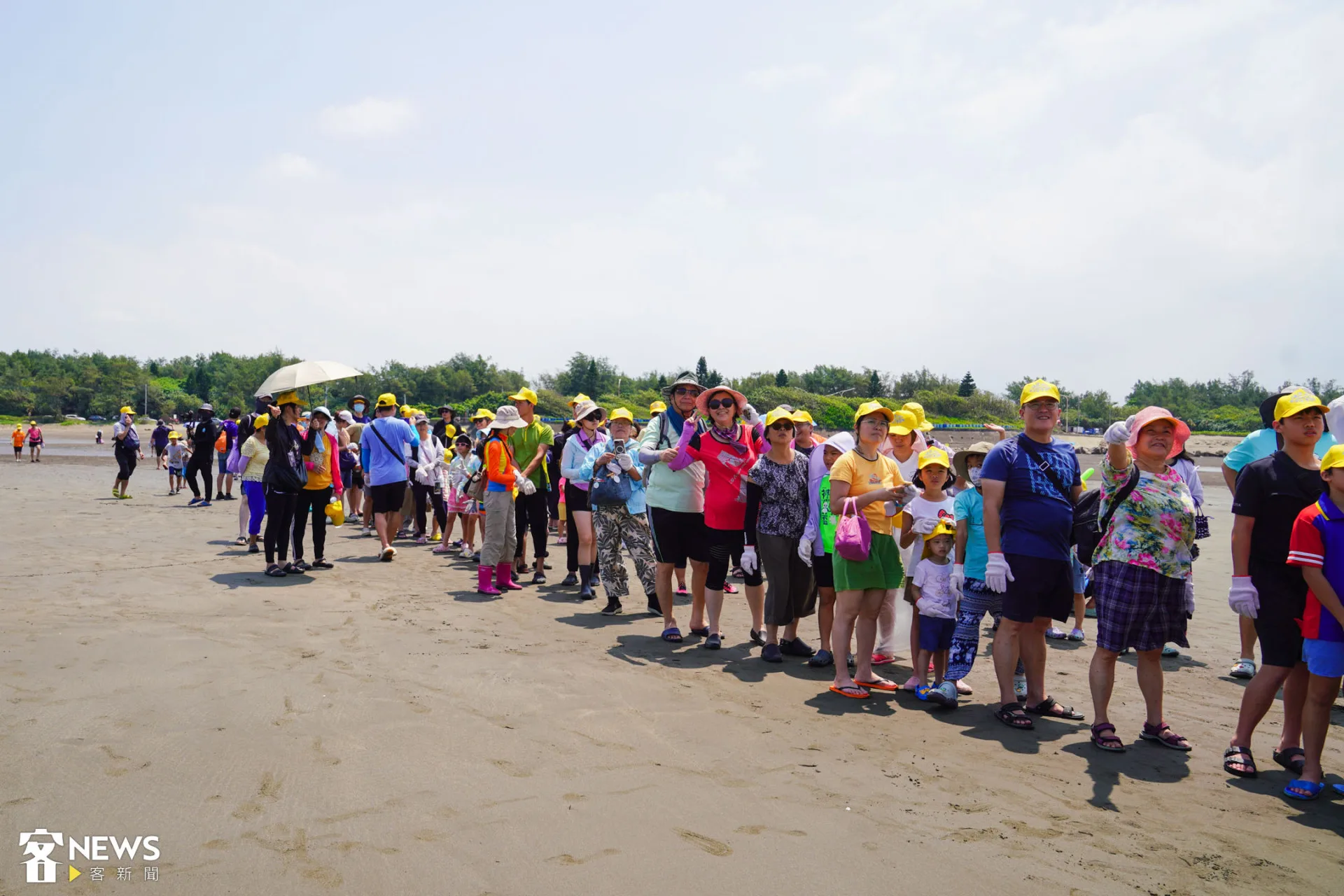 南岸隊伍準備就緒。李宥妍攝