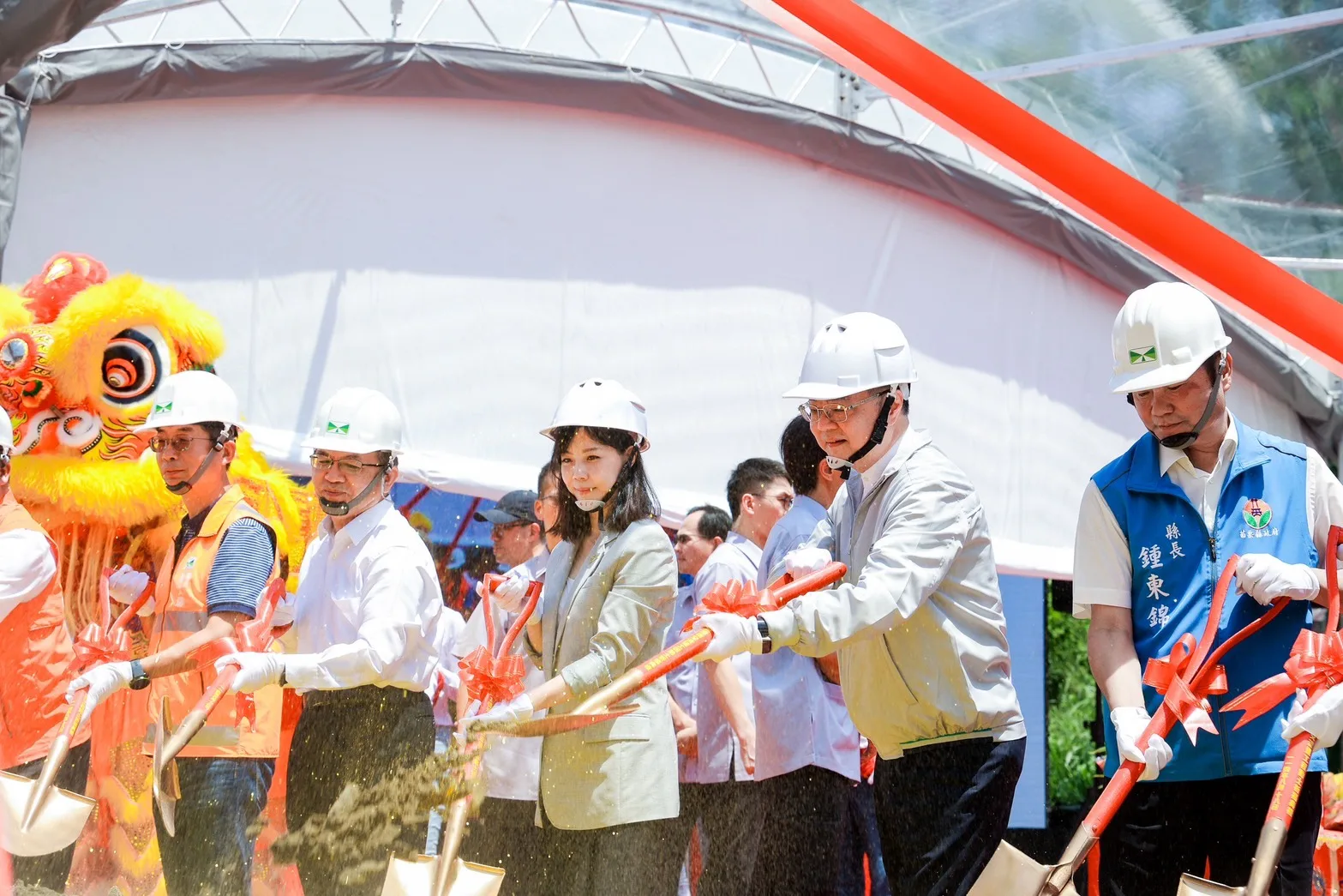「國道1號增設造橋交流道工程」今天動土,預計2029年底完工通車。行政院提供