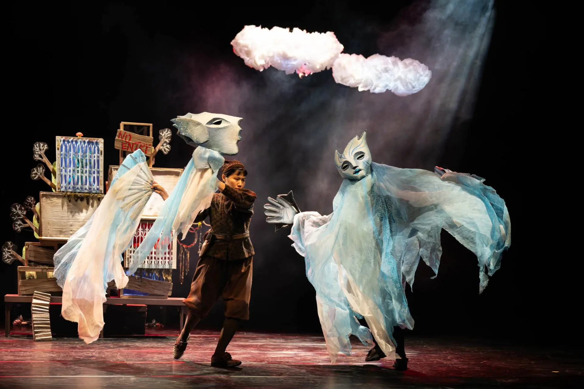 無獨有偶工作室劇團製作的《自私的巨人》客語偶劇版,在16、17日兩天順利演出。台北市客家文化基金會提供