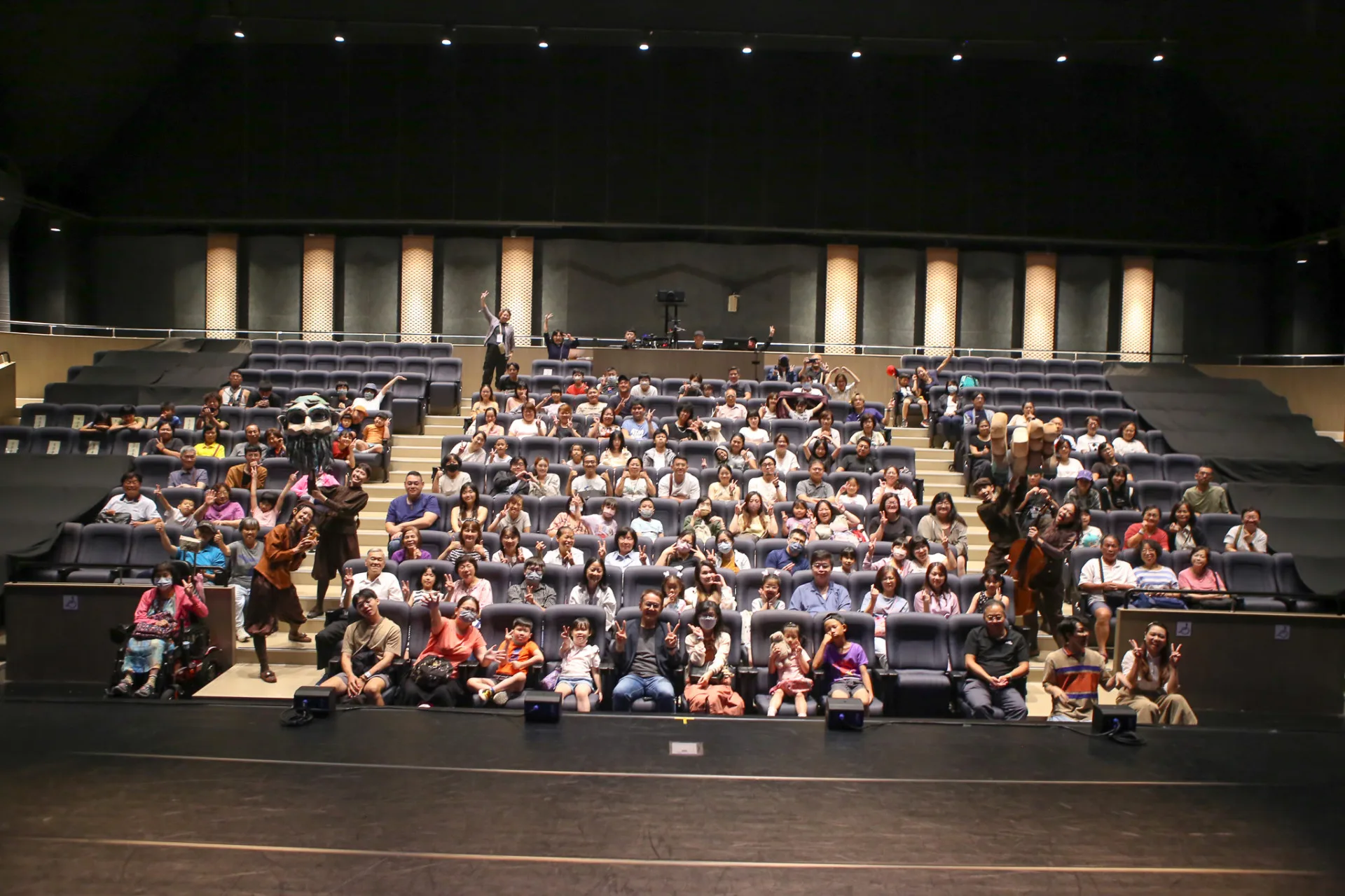 8月16、17日兩天,偶劇在臺北市客家文化主題公園「客家音樂戲劇中心」順利演出。台北市客家文化基金會提供