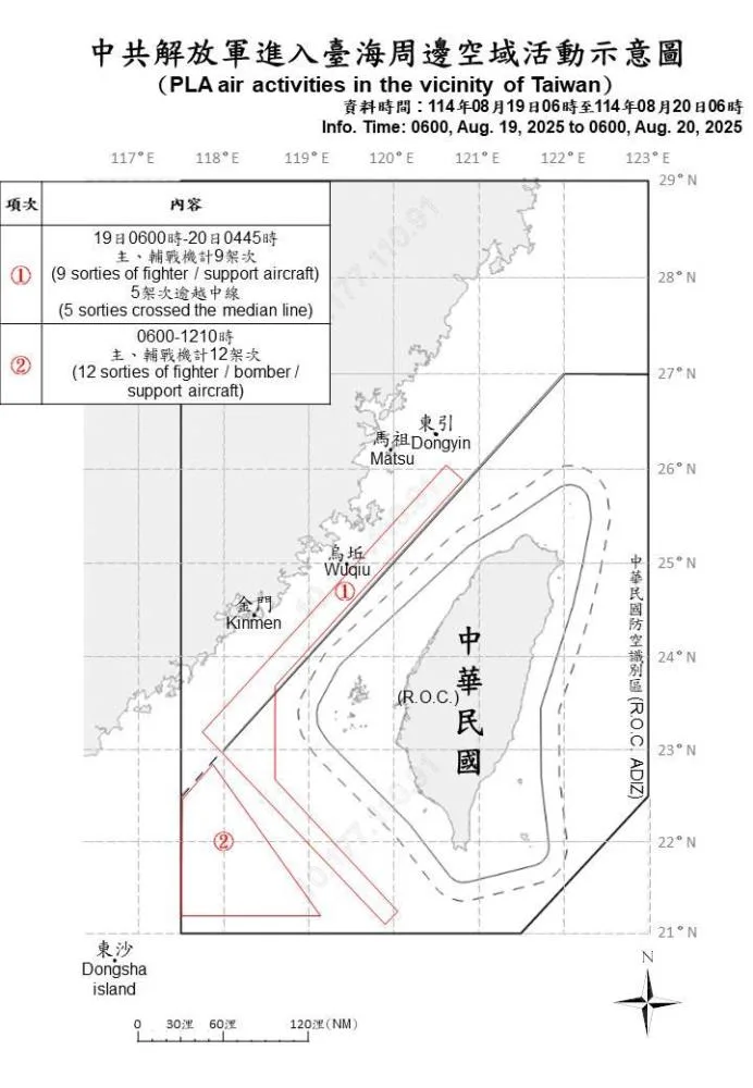 中國28機艦襲擾　國軍嚴密監控
