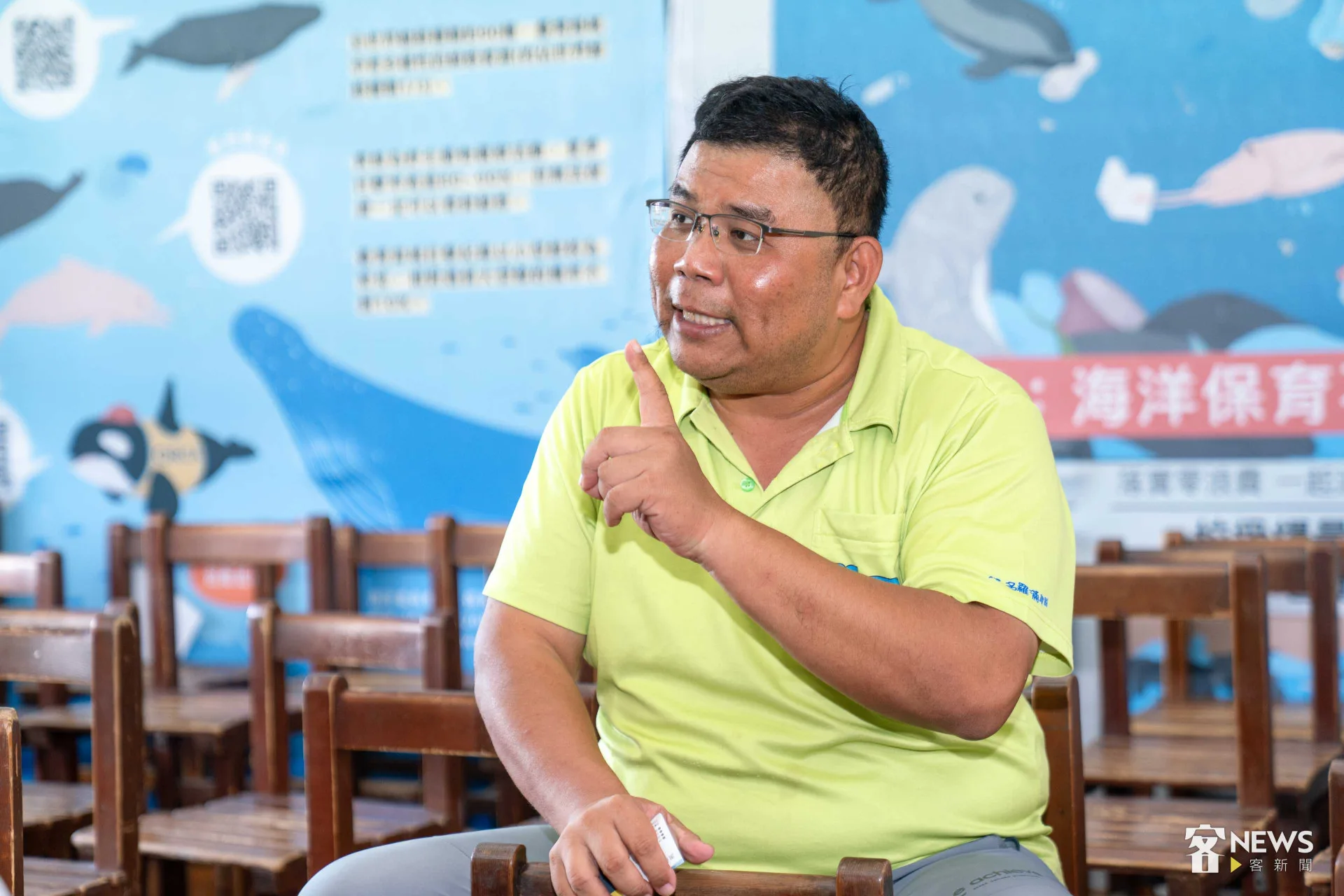 呂世明認為，既然有台語航班，為何不能有客語航班呢？李台源攝