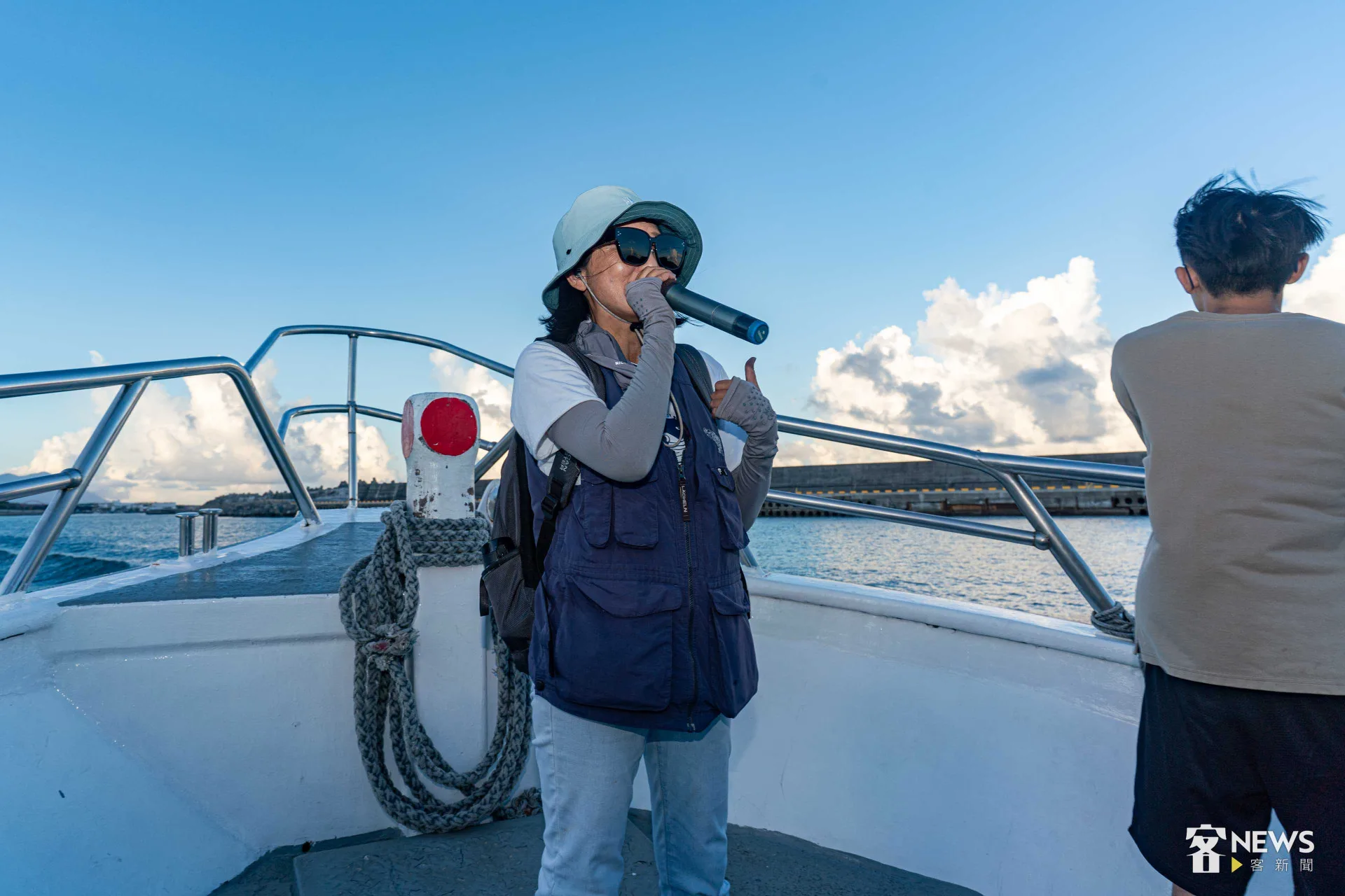 何姿樂認為，客語導覽是一個契機，讓客與看見了新的希望。李台源攝