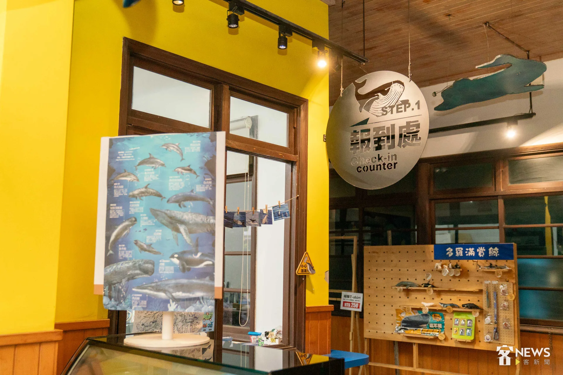 多羅滿位在台肥深層海水園區的報到處。李台源攝