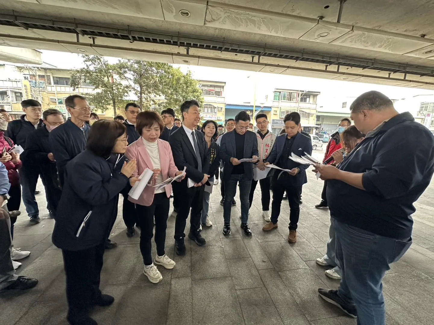 豐原火車站及轉運中心25日啟動污水下水道接管工程，預計今年10月底完工。。翻攝自水利大臺中FB