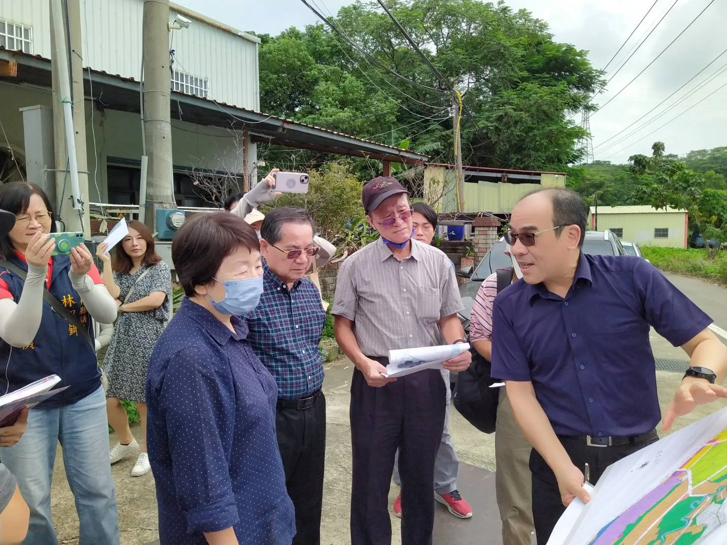 內政部土徵小組到竹科三期基地會勘。