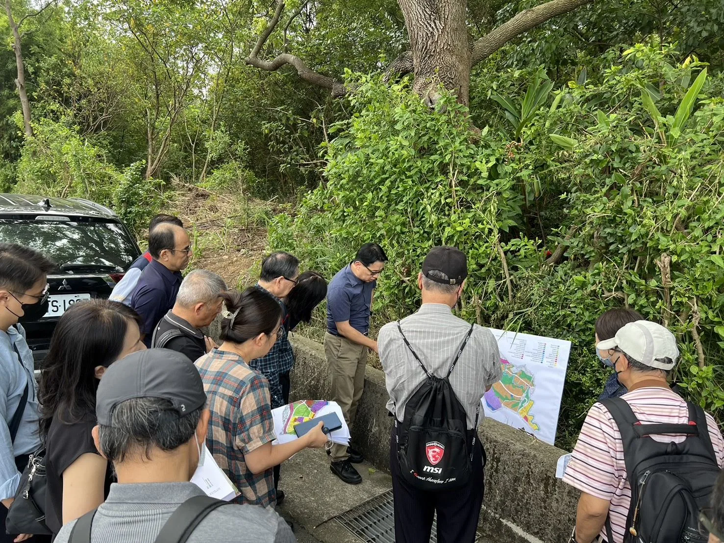 內政部土徵小組到竹科三期基地會勘。