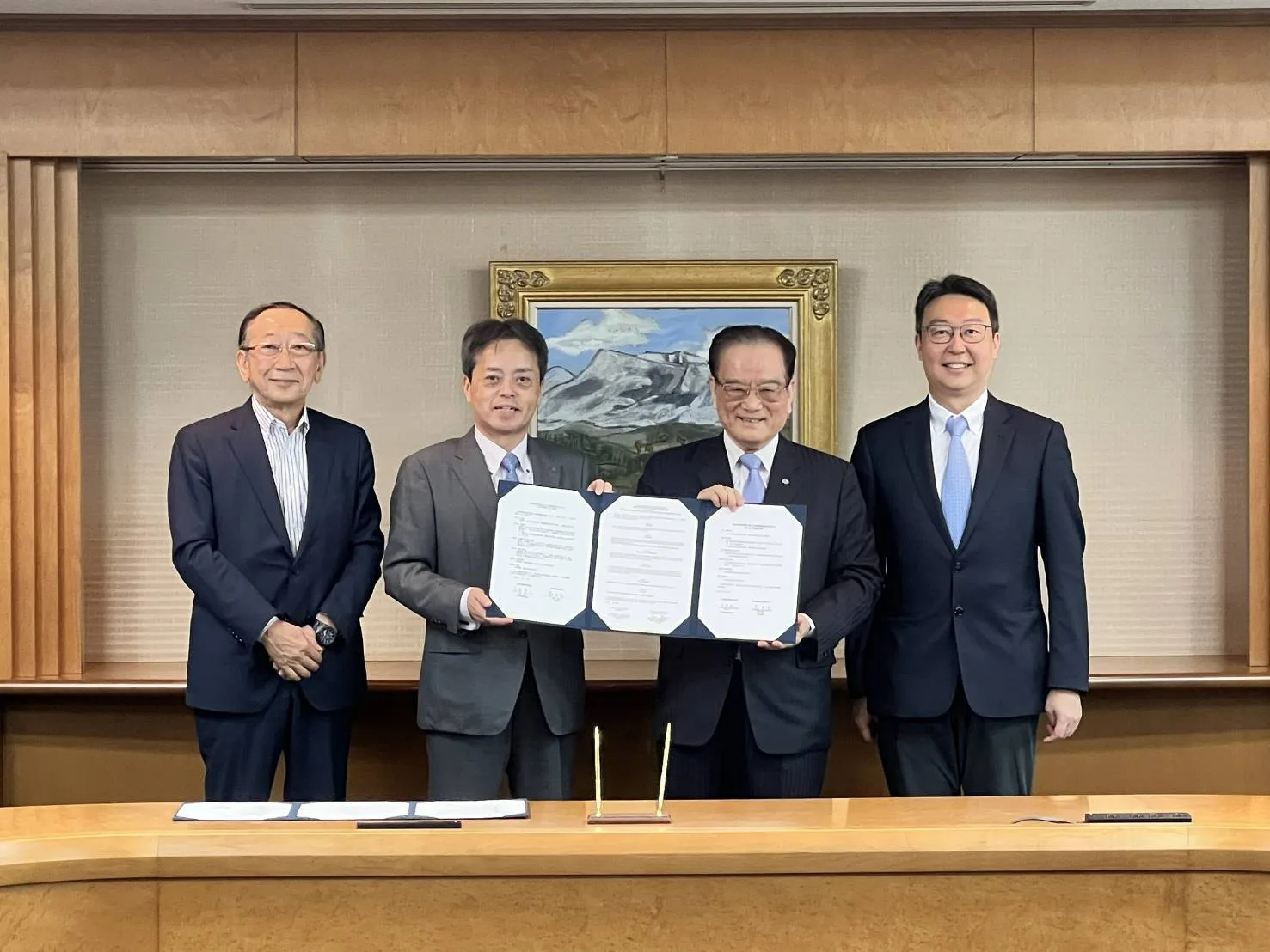 台鐵與JR九州簽署合作備忘錄。台鐵提供