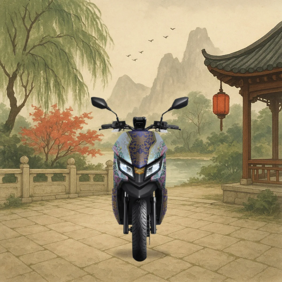 故宮聯名電動機車。翻攝故宮官網