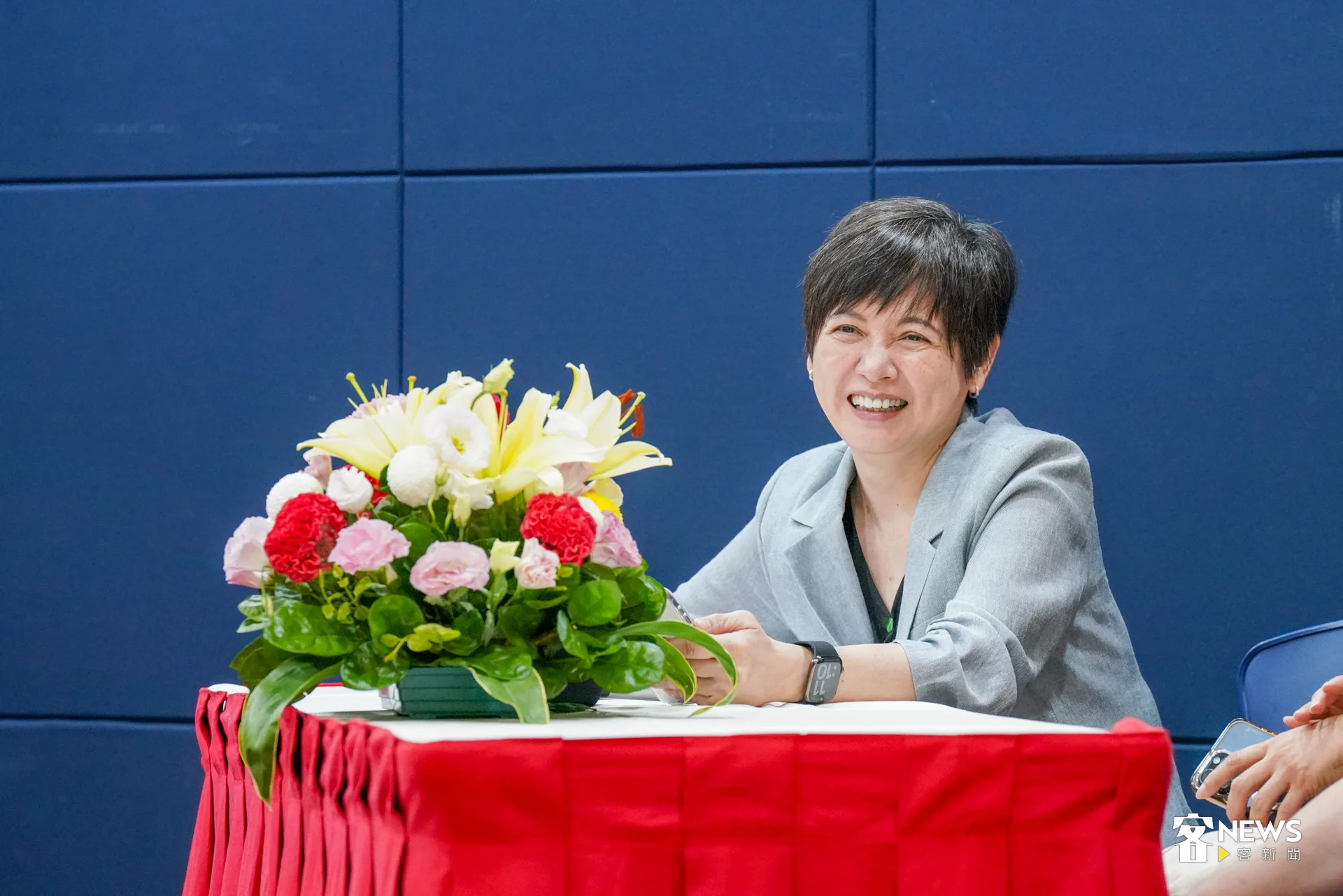 甫從TVBS新聞部退休、轉任台大新聞所副教授的詹怡宜表示，退休後了解，自由是必須自己自律的。洪藝晅攝