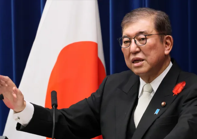 日本首相石破茂請辭。翻攝日本首相府邸網站