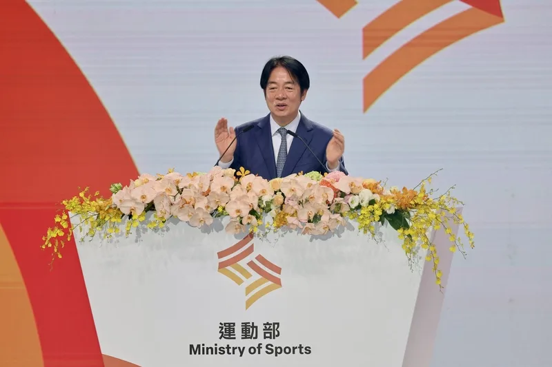 運動部9日在台北掛牌成立，總統賴清德表示，打造運動生態鏈，讓每名選手在不同階段持續貢獻，實現夢想，也在國際舞台為國爭光，凝聚全國民眾，且退役後仍持續貢獻體壇。中央社