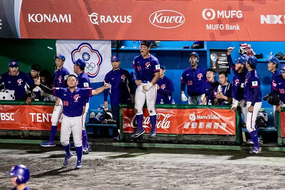 U18世界盃棒球賽台灣隊以預賽戰績4勝1敗,晉級超級循環賽。中華棒協提供