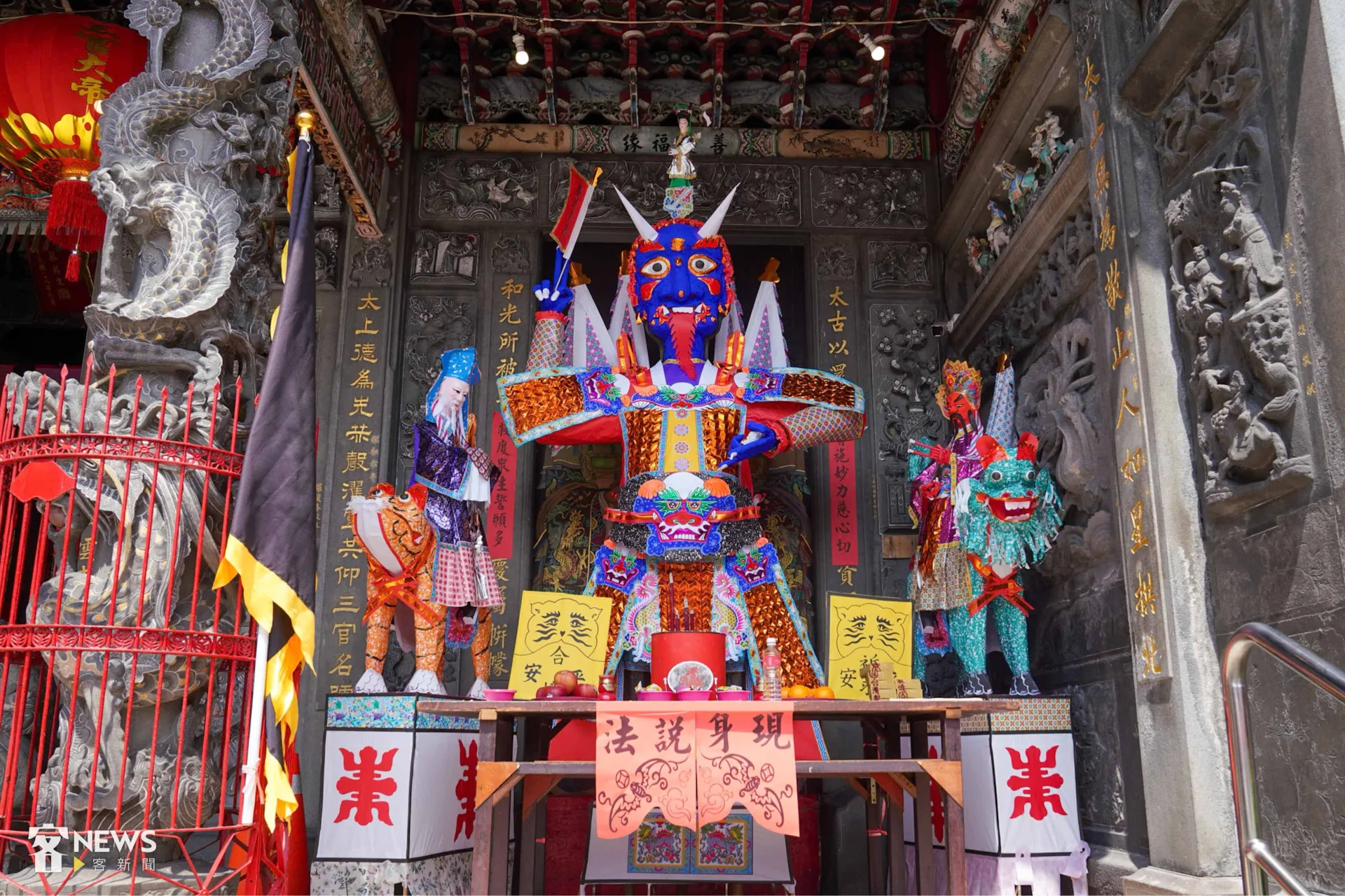 關西太和宮輪值義民祭，特別將中元普渡活動配合義民祭時程。李台源攝