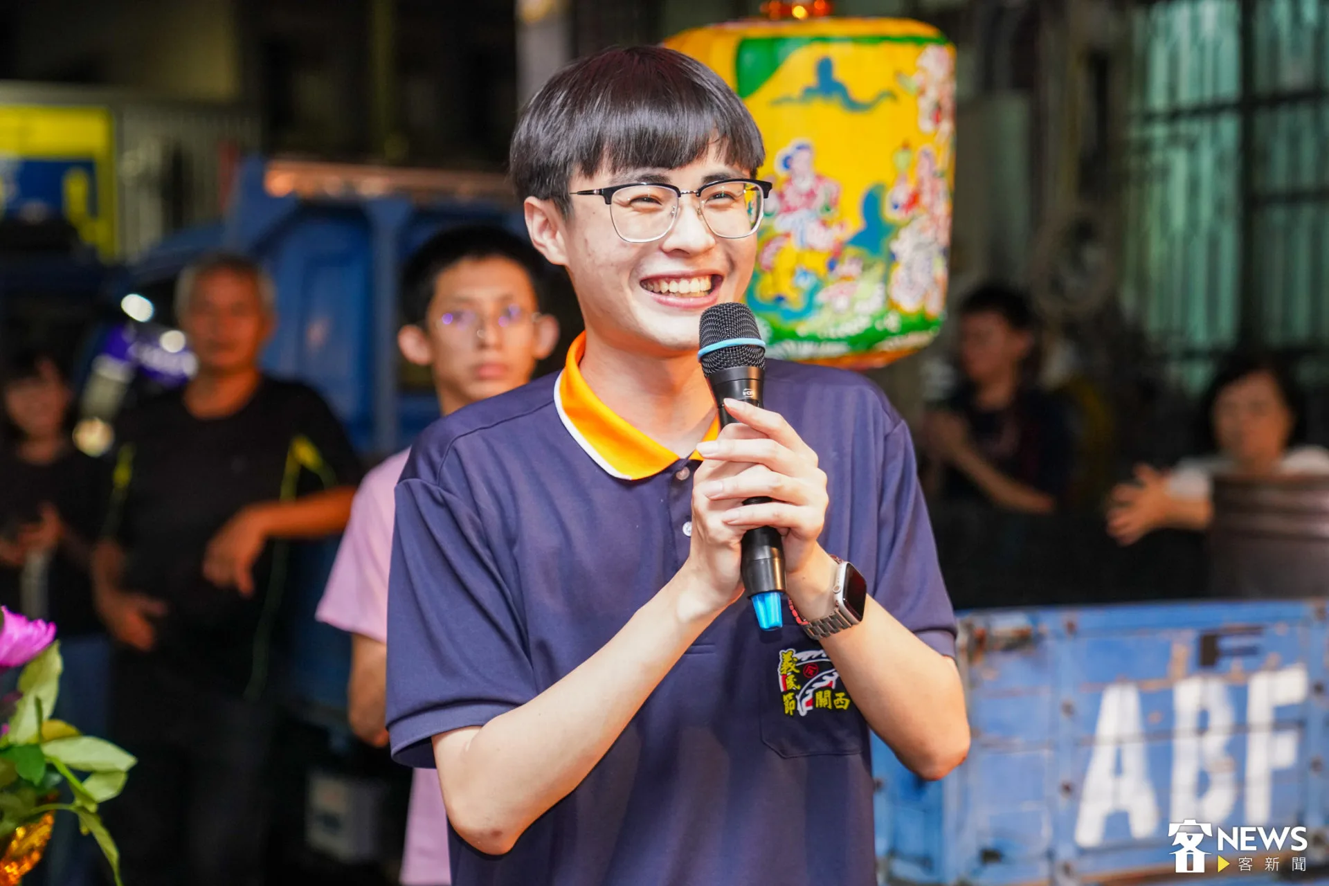 今年最年輕的爐主蔡碧桓。朱愷元攝