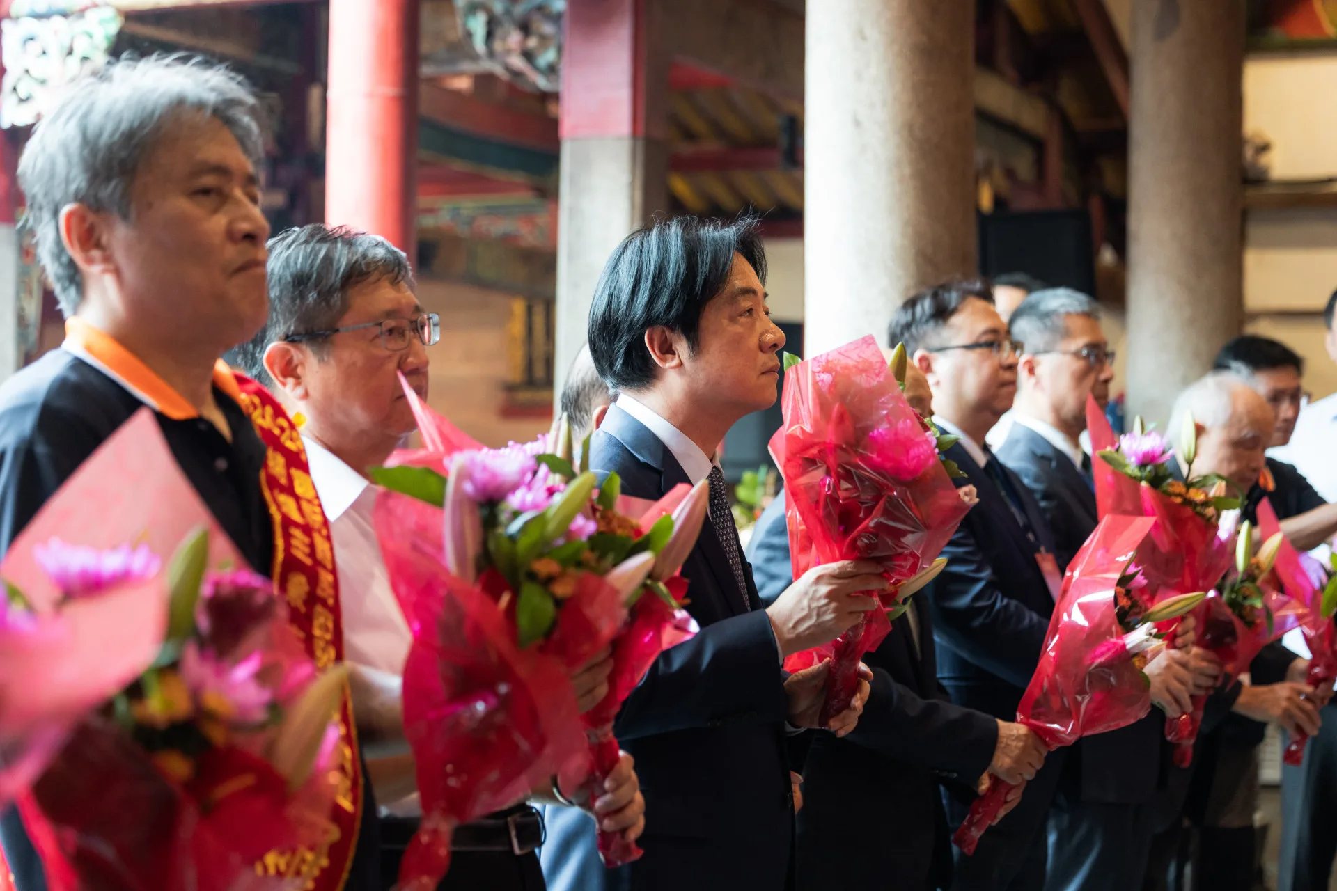 義民祭總統賴清德獻花。總統府提供
