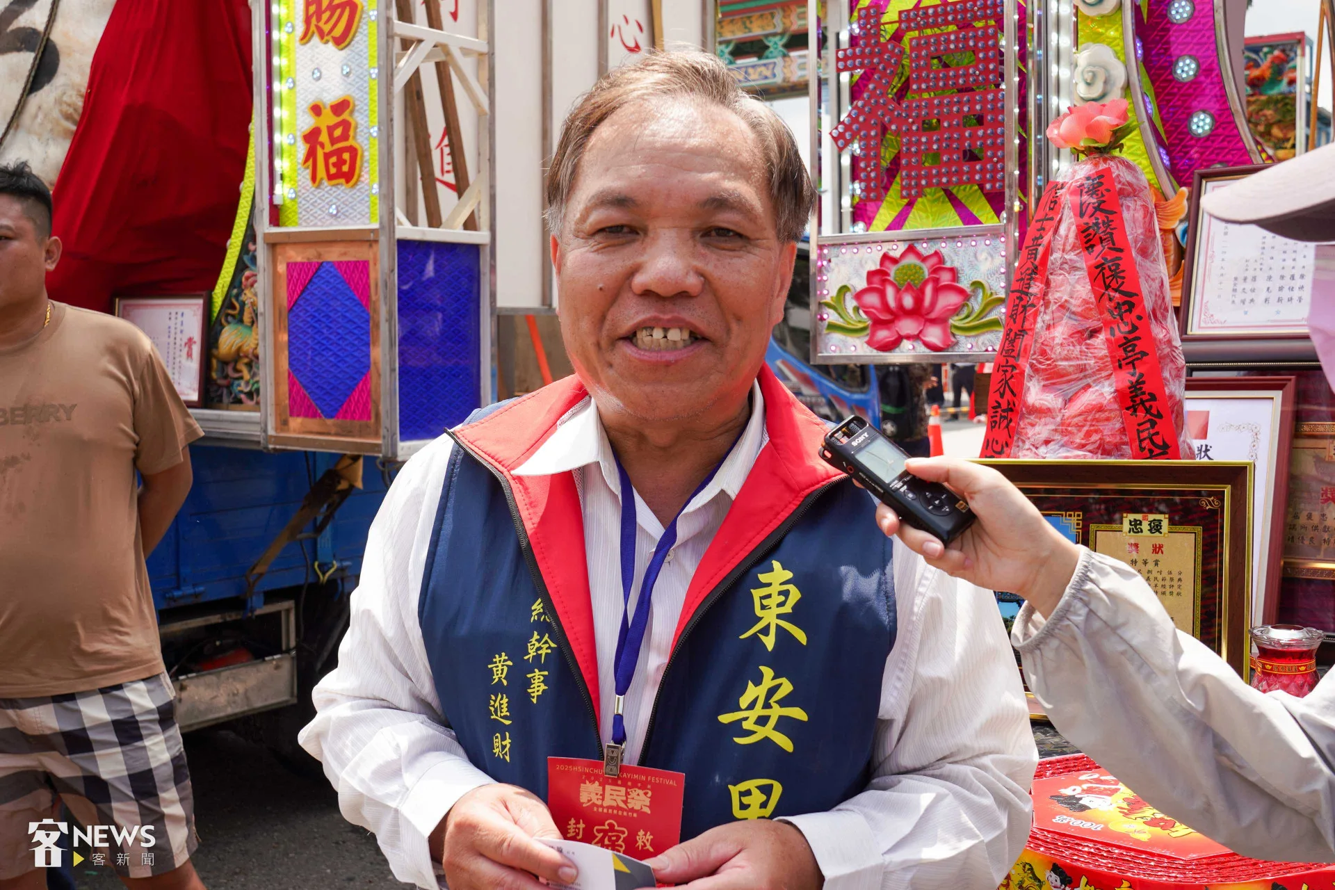 黃進財表示， 飼養神羊過程對動物很照顧，不如外界想像殘暴。李宥妍攝