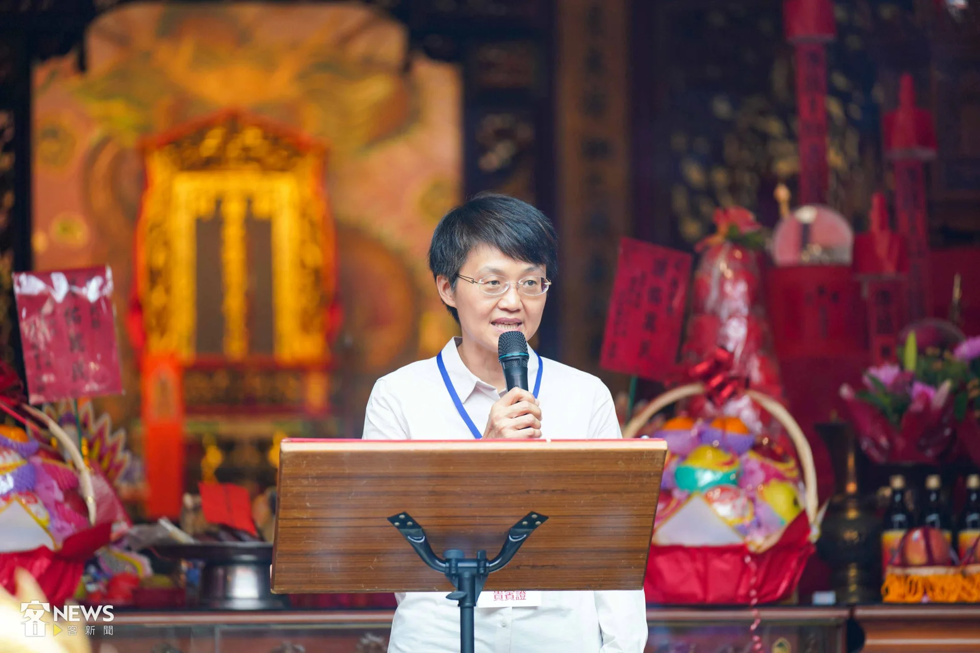 客委會主委古秀妃致詞。李台源攝