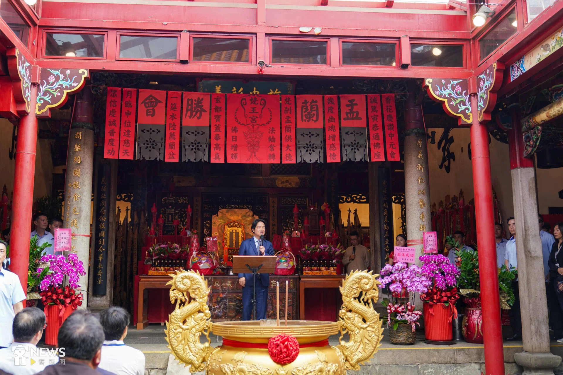 總統賴清德致詞，細數客家政策。李台源攝
