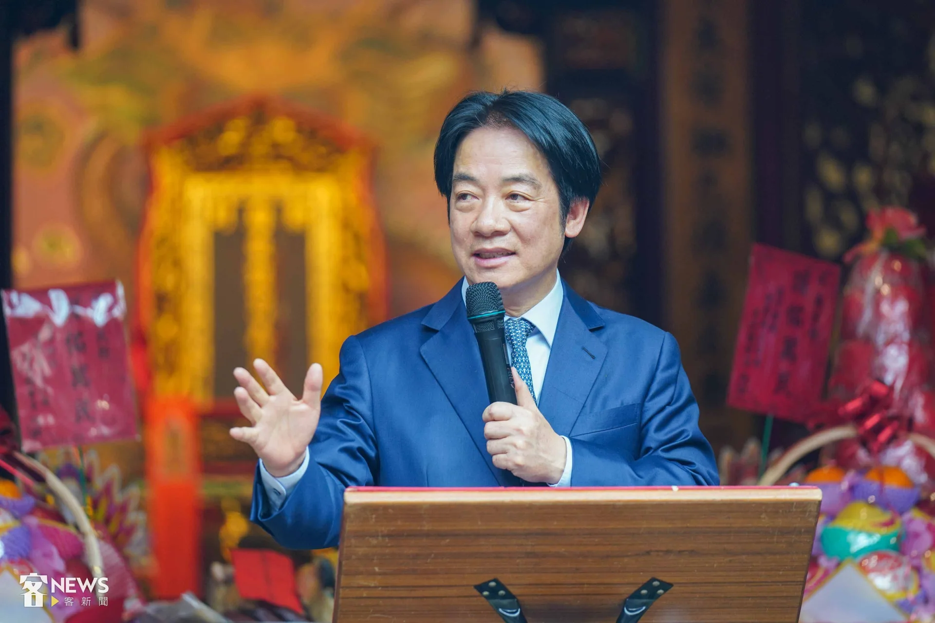 總統賴清德致詞，細數客家政策。李台源攝