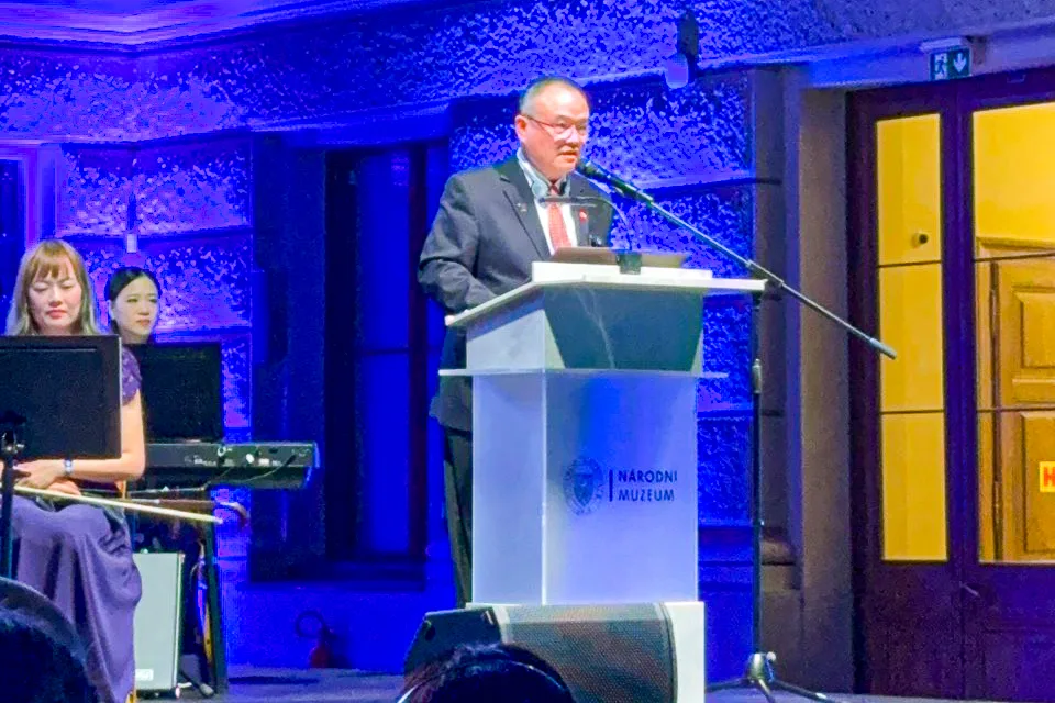 蕭宗煌說,故宮將持續與世界對話,成為連結臺灣與國際的文化橋樑。國立故宮博物院提供