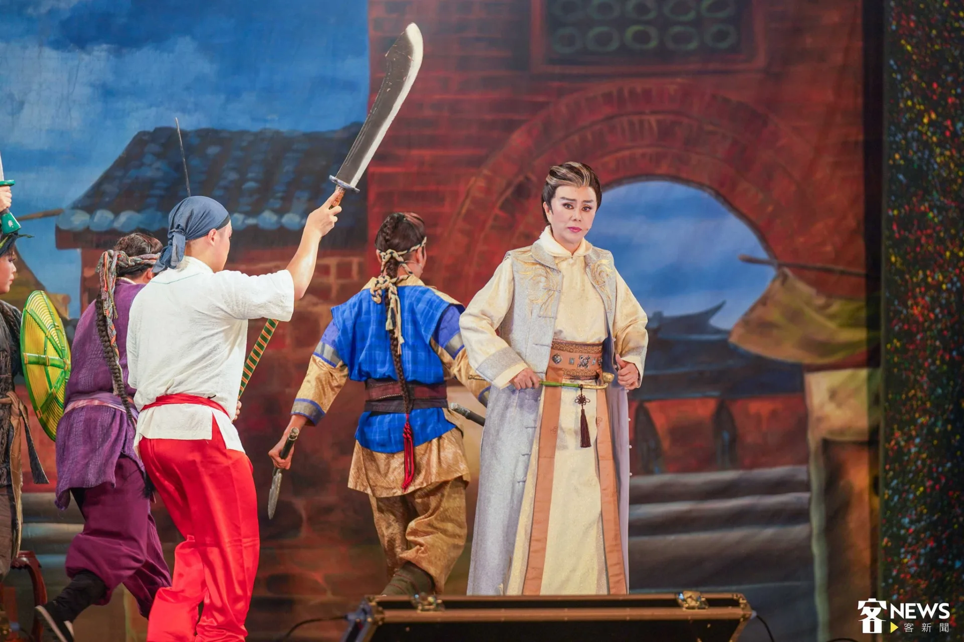 明華園總團當家小生孫翠鳳主演。李台源攝