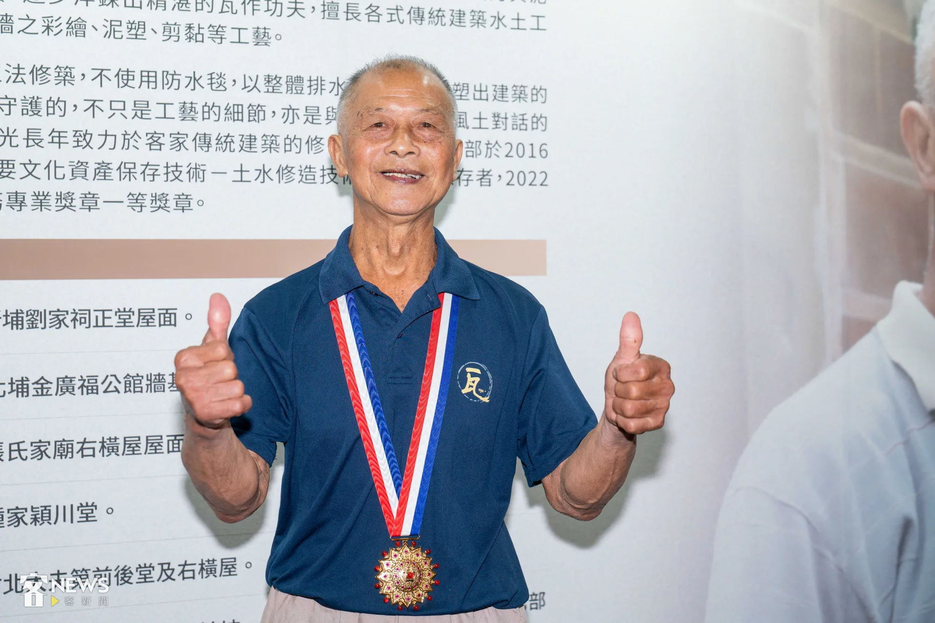 傅明光今年7月獲頒第44屆行政院文化獎。李台源攝