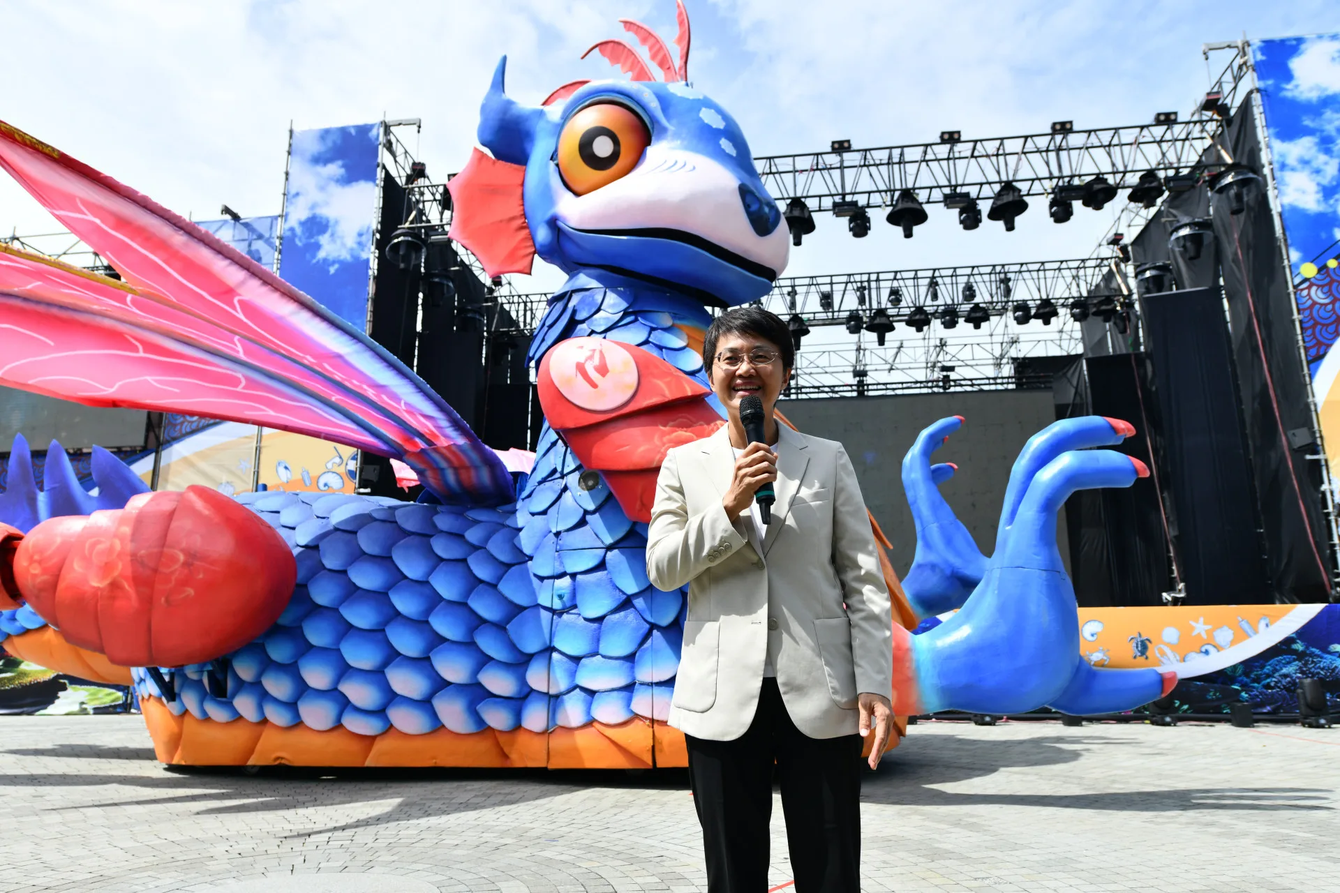 古秀妃說，《燈怪》克服語言障礙，連小孩都看得懂，台北首演時受到大小朋友的喜愛。紙風車劇團提供