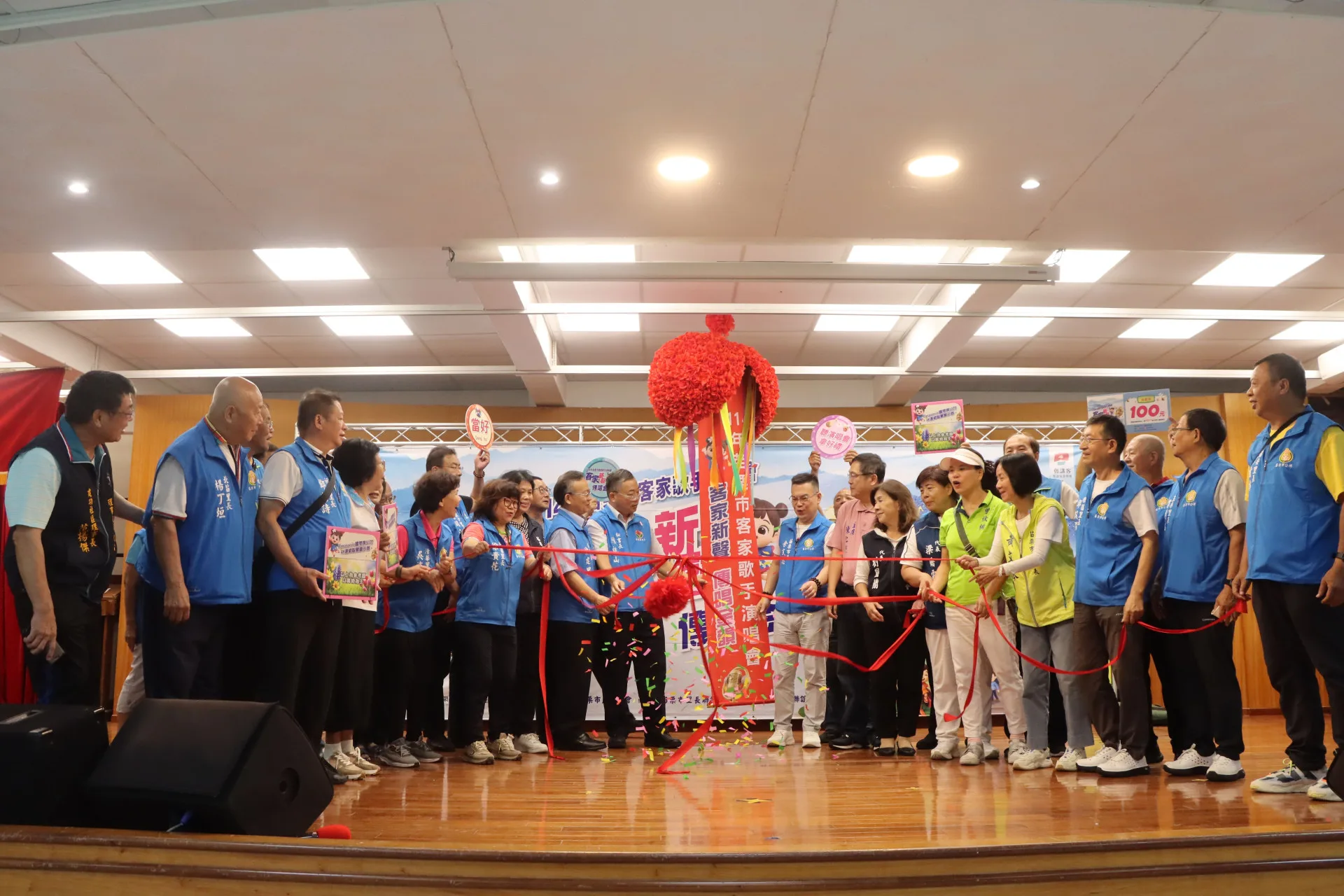 苗栗市公所今天（23日）舉辦苗栗市客家歌手演唱會宣傳記者會。苗栗縣政府提供