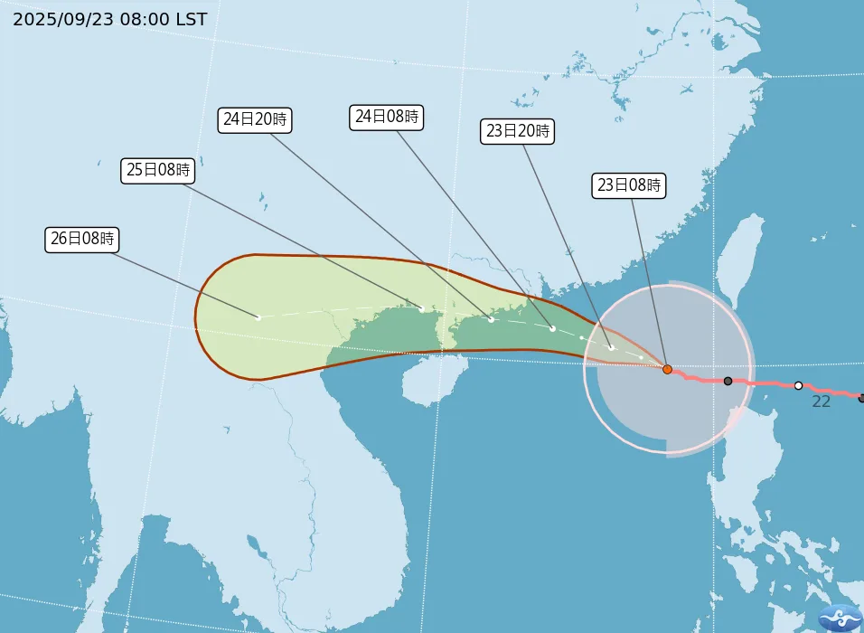 颱風樺加沙陸警解除　最快晚間解除海警