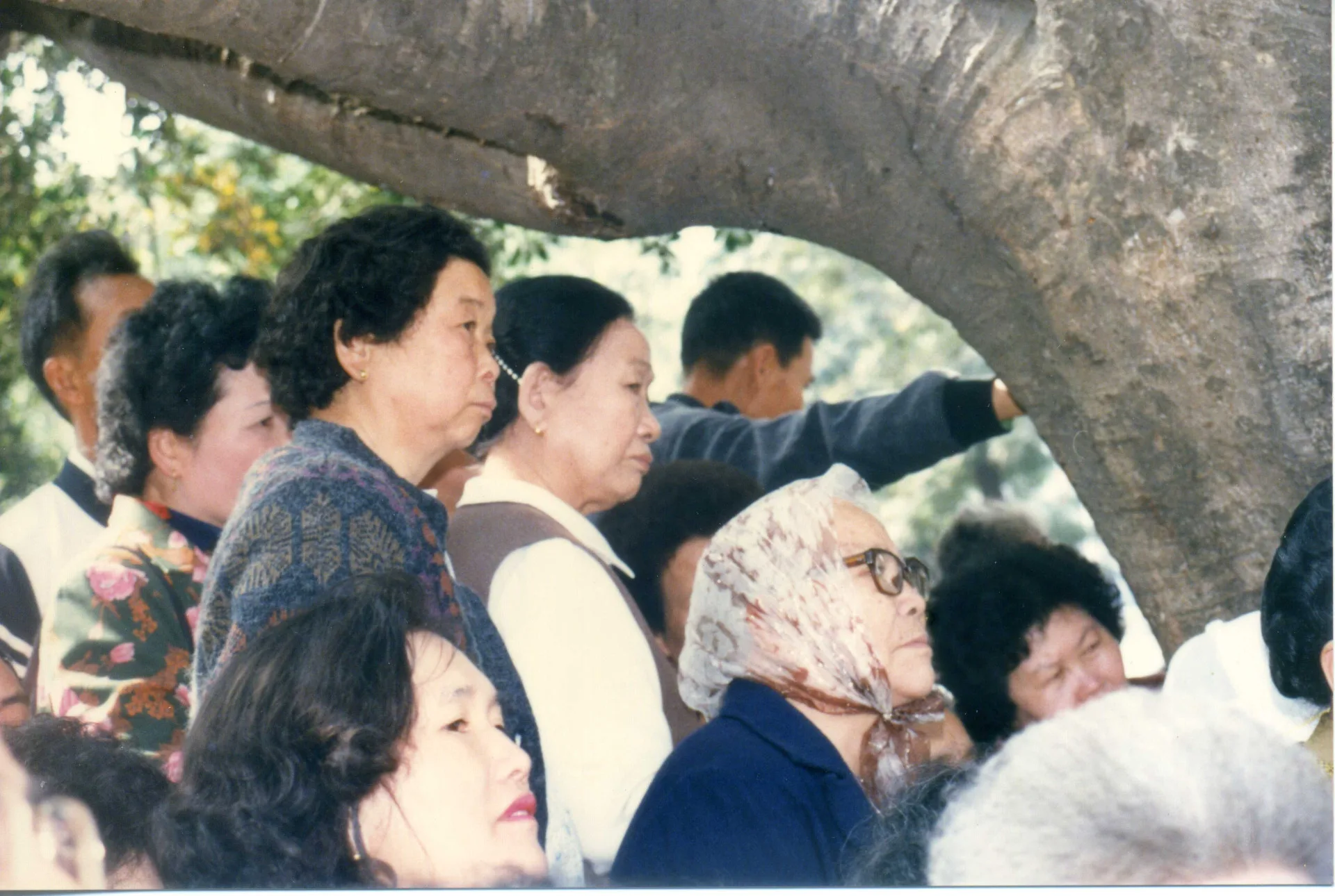 1988年竹東山歌比賽的聽眾，不知他們聽到馬屁山歌會做何感想。楊國鑫攝