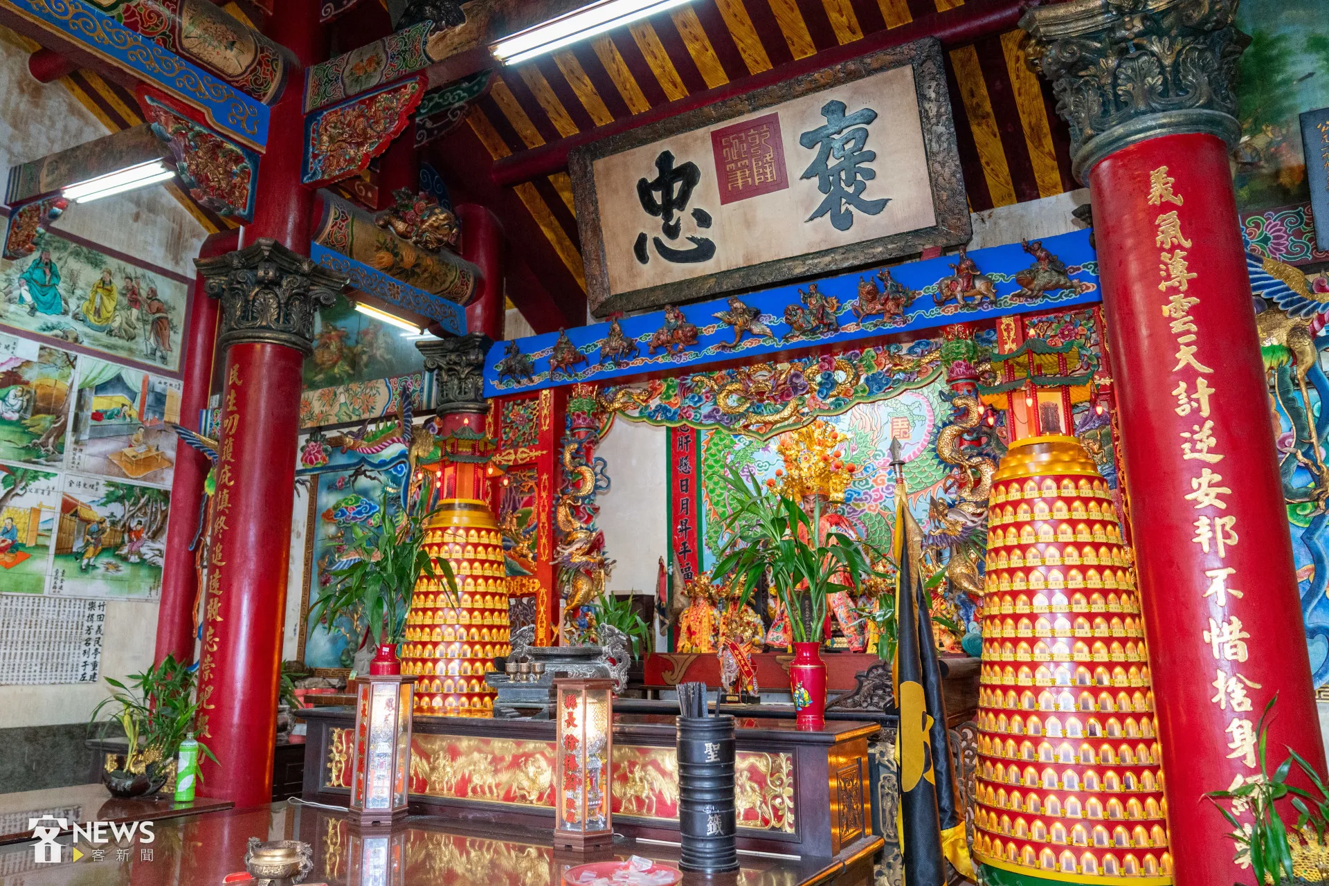 花蓮富里竹田義民亭是當地的信仰中心。李台源攝