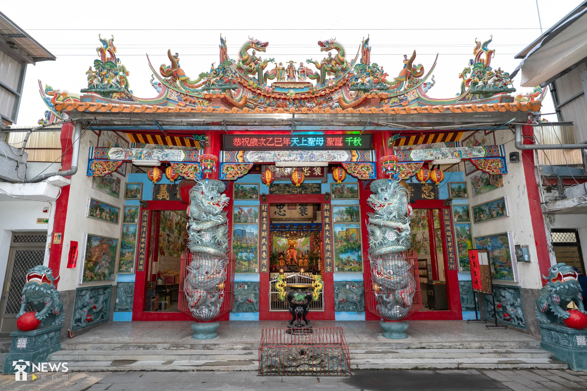 花蓮富里竹田義民亭是當地的信仰中心。李台源攝