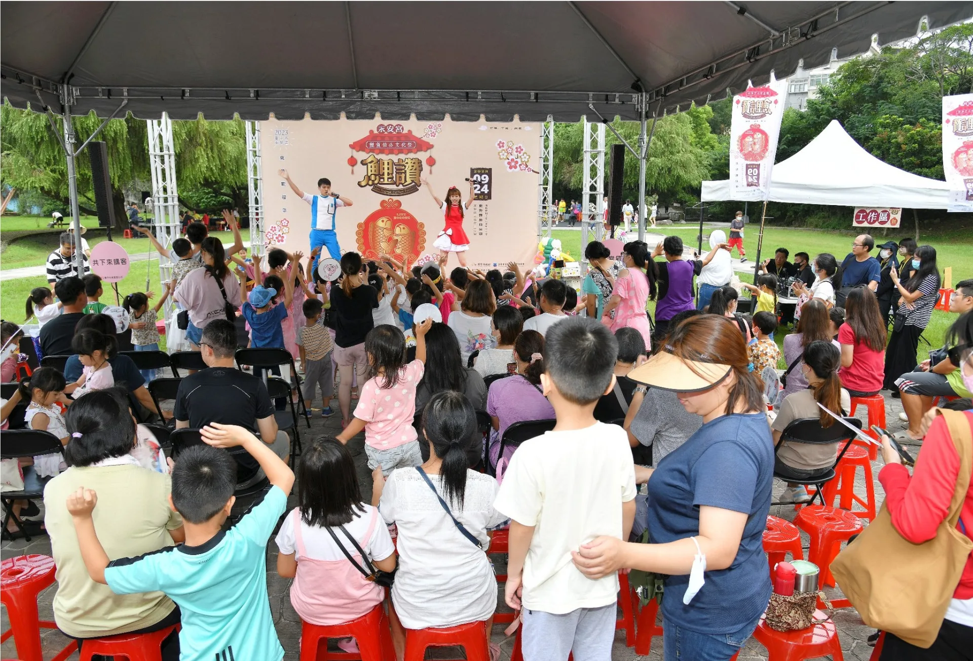 圖為2023年中東勢鯉魚伯公文化祭活動情形。東勢區公所提供