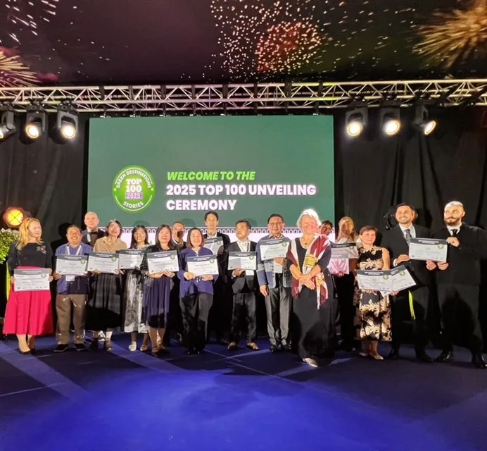 「2025全球百大目的地故事獎」(2025 Green Destinations Top 100 Stories)。今年共吸引38國、180多個目的地參賽,台灣本次有9大綠色目的地永續實踐故事獲選。交通部觀光署提供