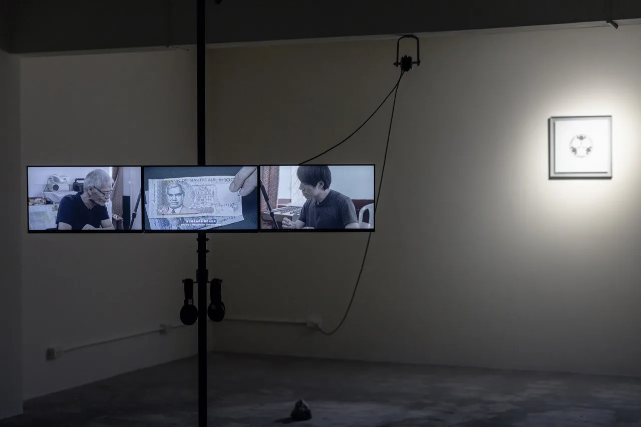 致穎錄像作品〈鈔票〉。畫廊協會提供