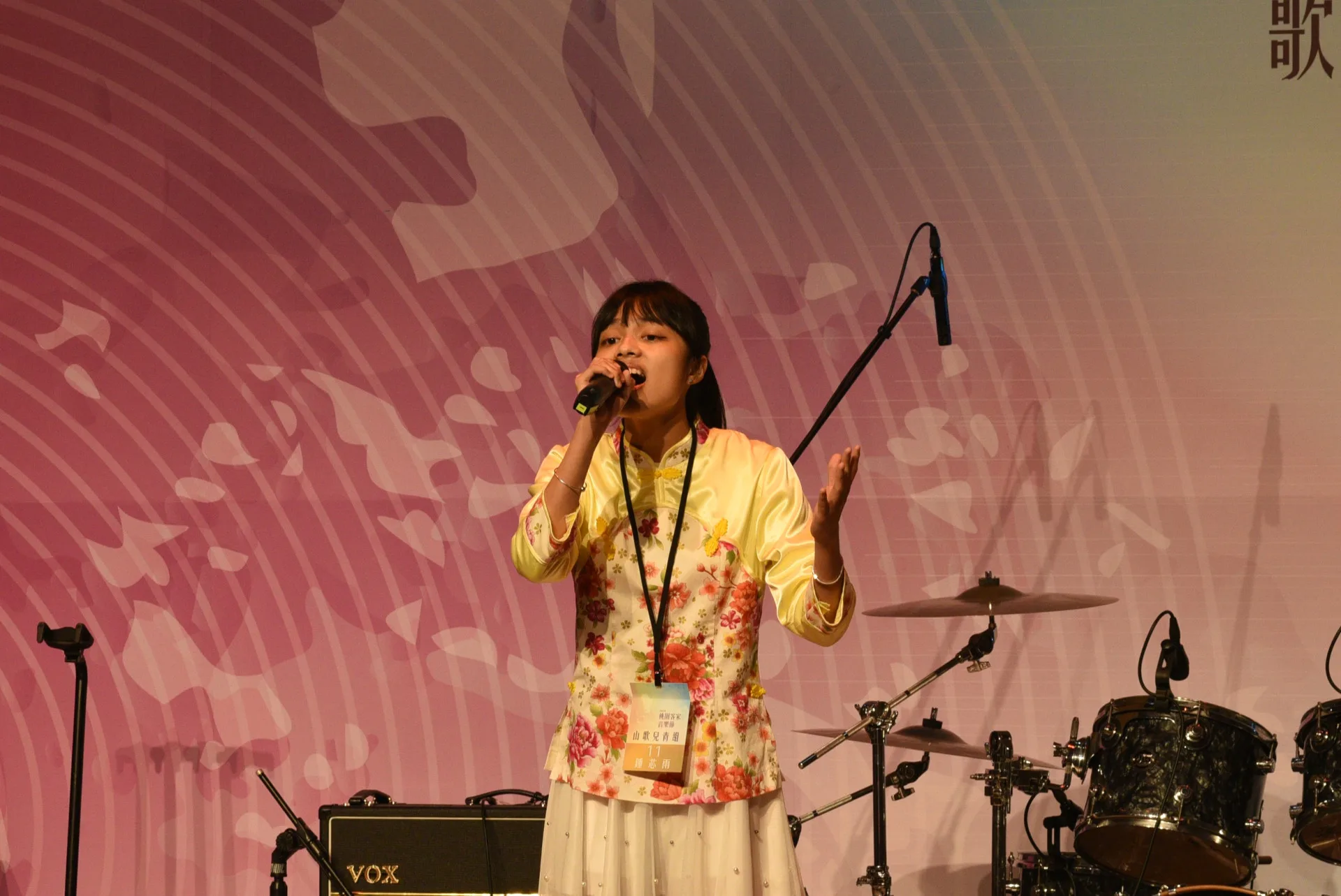 去年冠軍鍾芯雨今年也報名參賽。桃園客家局提供