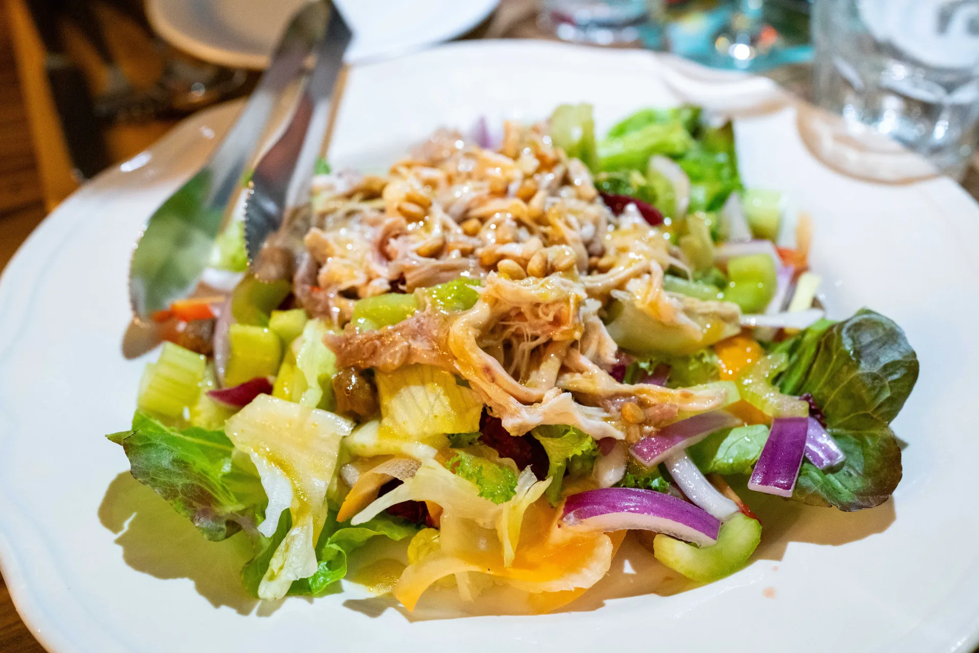 夏的火燒雲。韌韌。老母雞。桔醬 （Insalata di Gallina con Salsa di Kumquat）。李台源攝