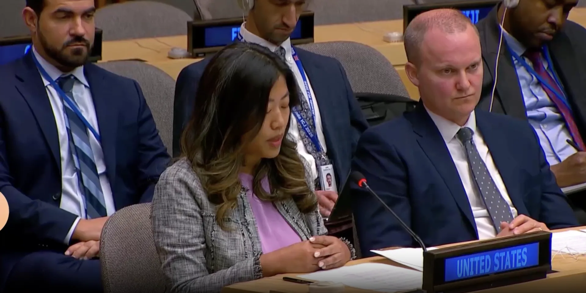 影片尾聲有全球友人支持台灣的國際參與、為台發聲等重要畫面。翻攝2025國慶影片