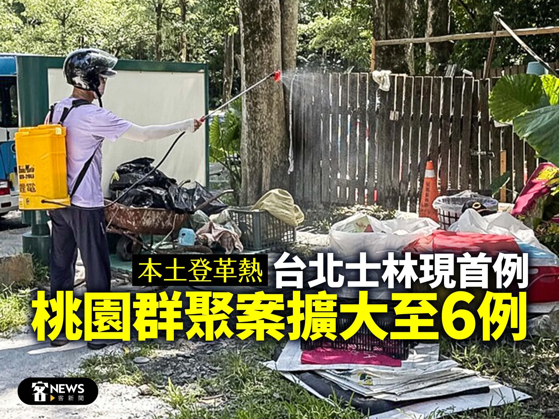 本土登革熱／台北士林現首例　桃園群聚案擴大至6例