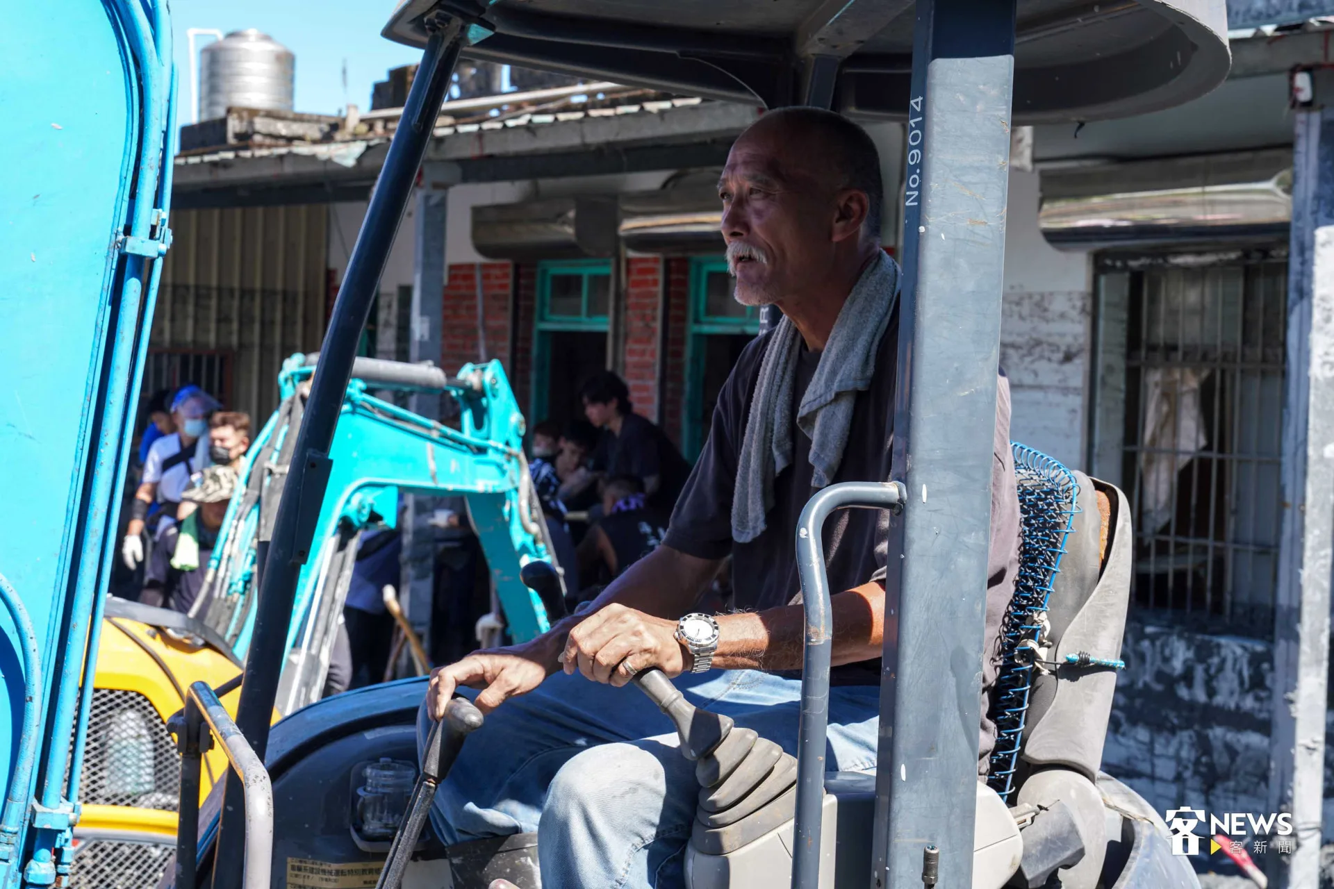 胡國勇直言，外國人都來了，台灣人怎麼能不來幫忙呢？李台源攝