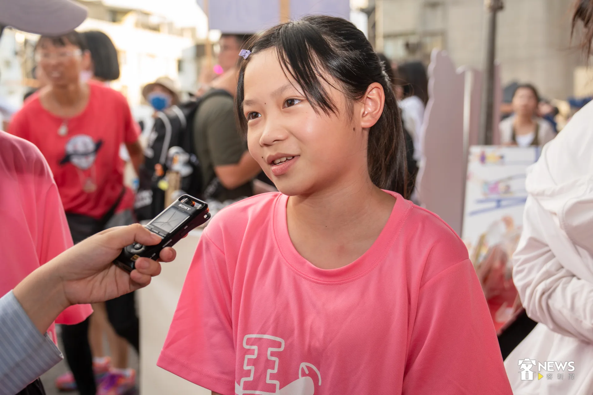 崙背國小詔安客語合唱團五年級團員李心棠說，這是她第二次參加，「雖然之前表演過，但還是有點緊張，從暑假就開始練習。」洪藝晅攝