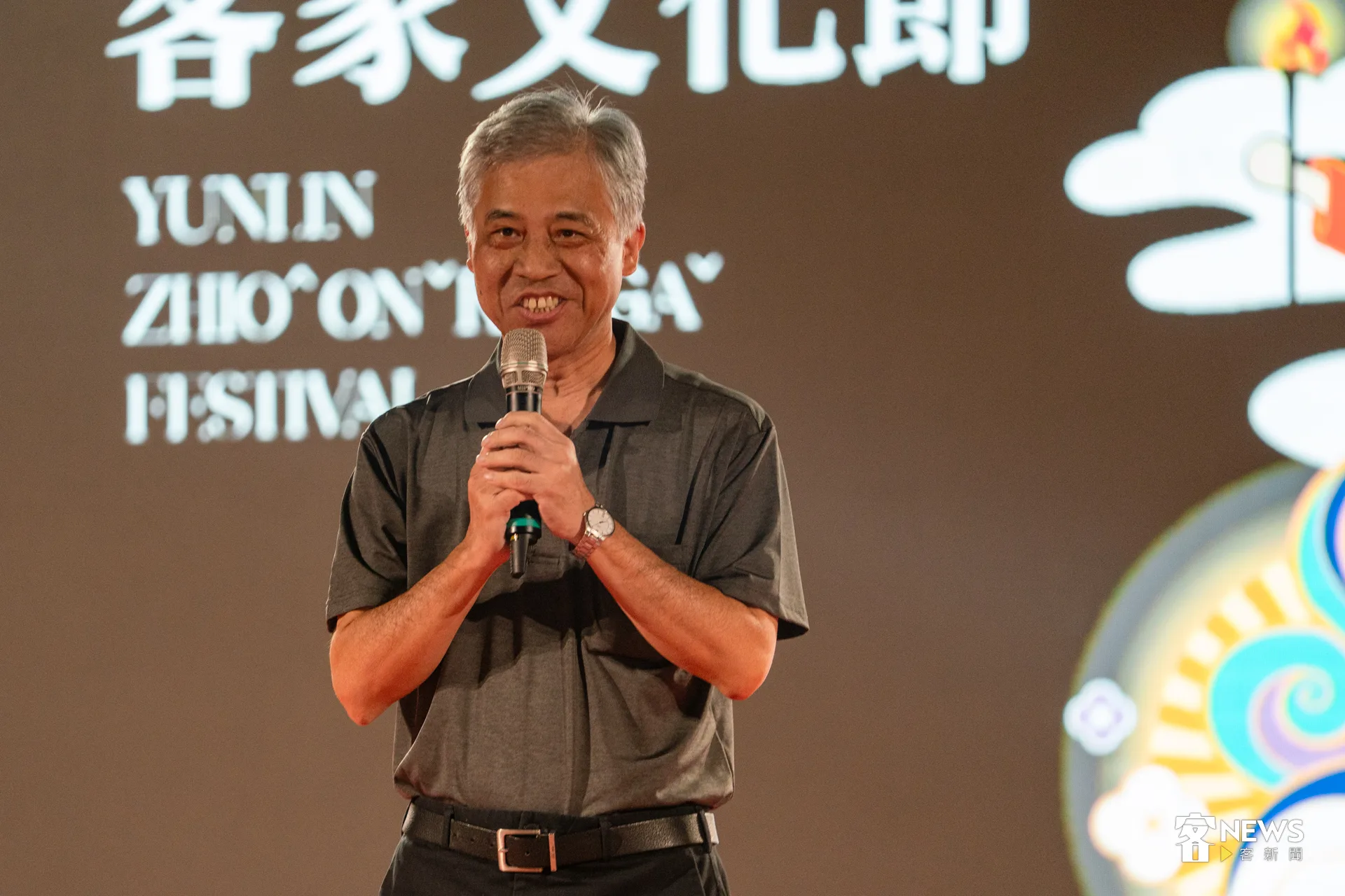 客家委員會副主委范佐銘表示，他曾多次參加詔安客家文化節，今年現場有許多人跟他說客語，讓他感到非常親切。洪藝晅攝