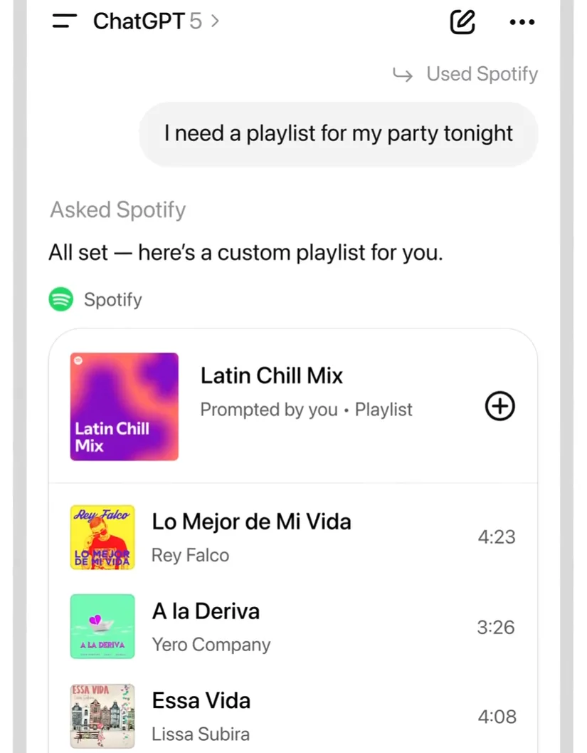 ChatGPT啟動新功能,可與多款應用程式互動。圖截自OpenAI官網