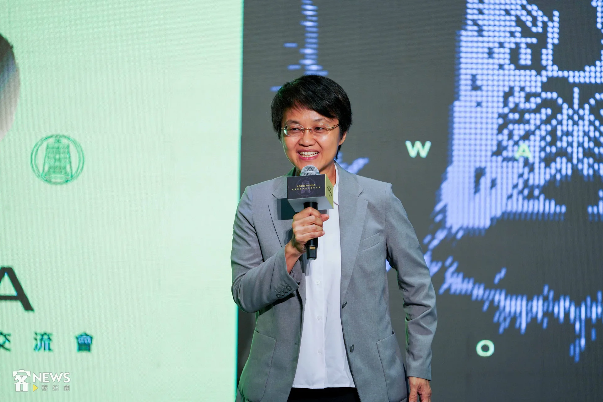 古秀妃表示，希望客委會、客家電視台與客家公共傳播基金會（客傳會）攜手搭建平台，支持客家的創作能量。李台源攝