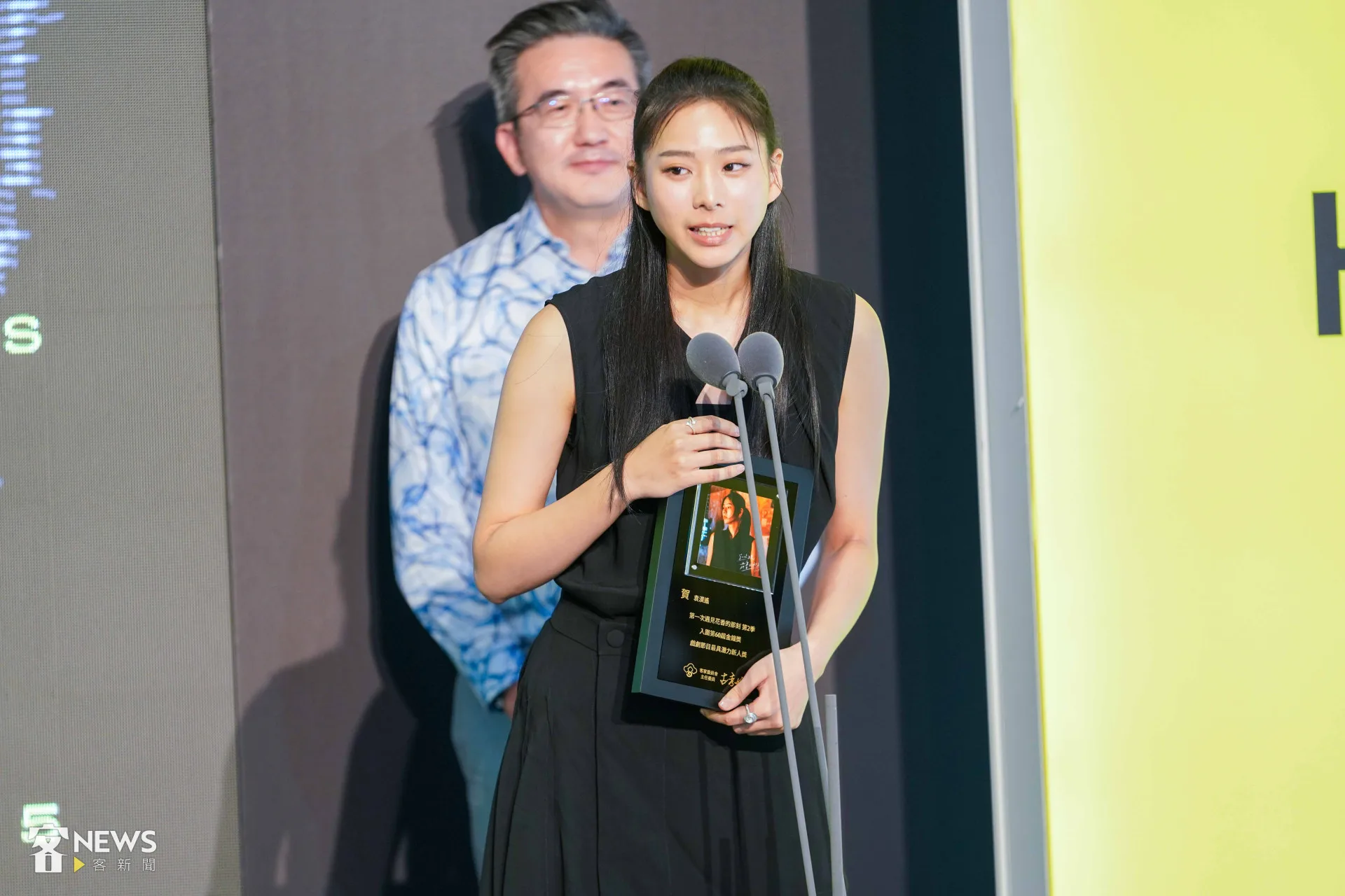 袁漠遙以《第一次遇見花香的那刻 》第2季入圍戲劇節目最具潛力新人獎。李台源攝