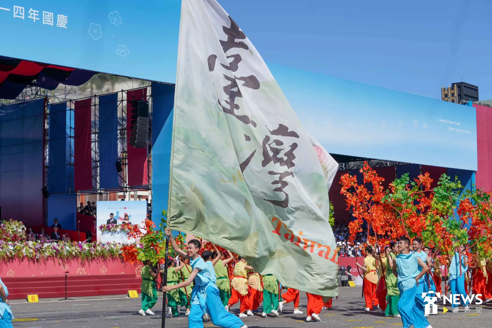 新民高中表演藝術科演出。李台源攝