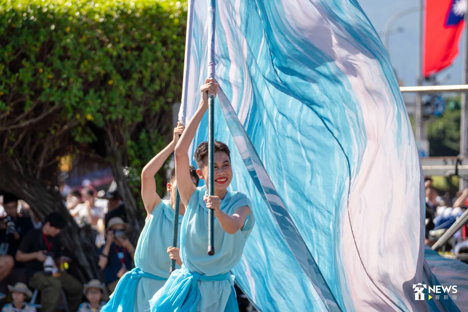 新民高中表演藝術科演出。范修語攝