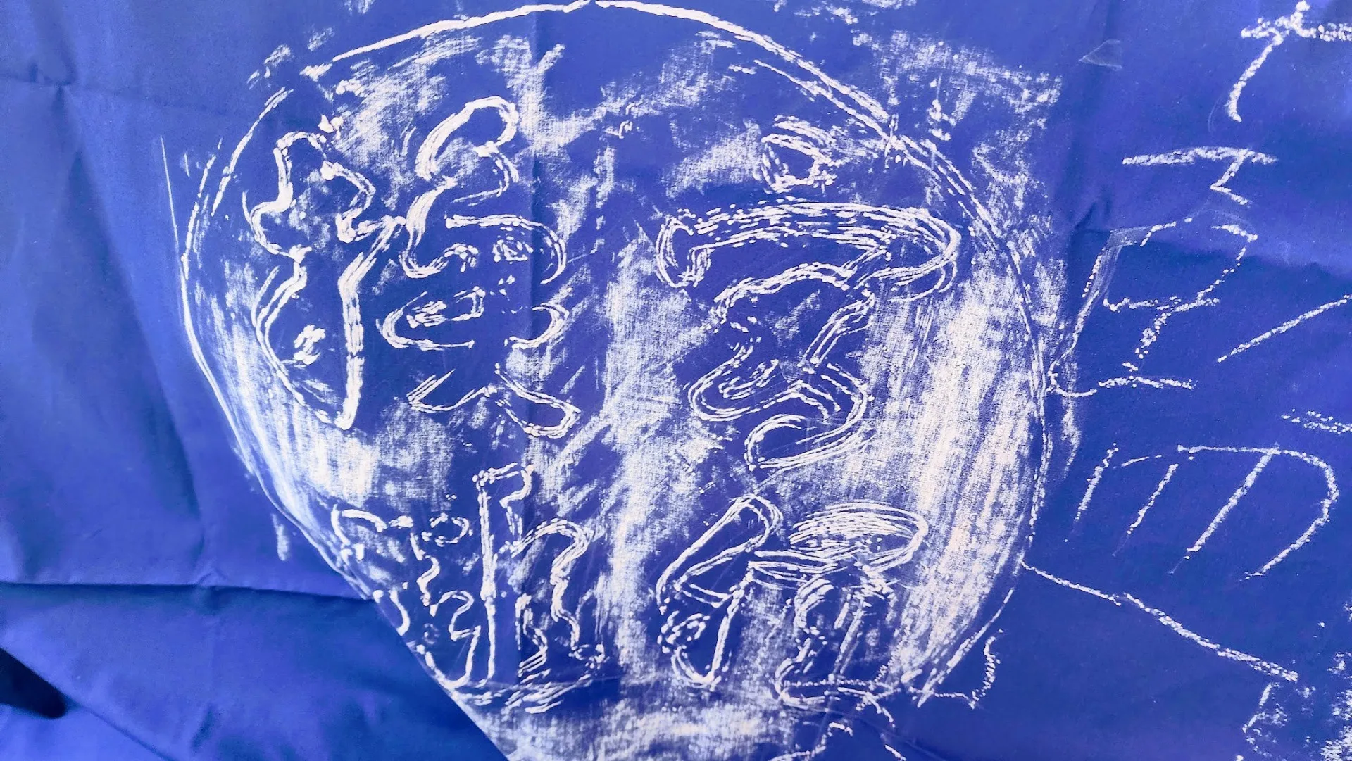 在地孩子的拓繪作品。